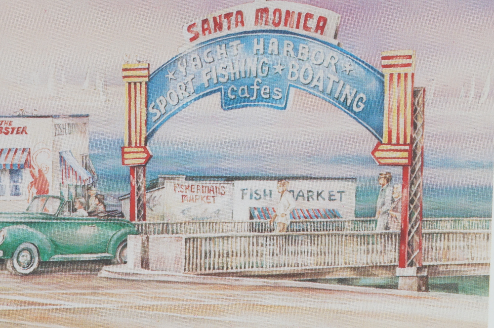 Tom Brittain Offset Lithograph "Harbor Entrance"