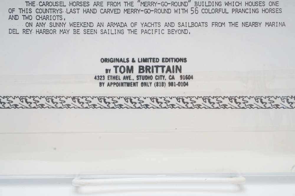 Tom Brittain Offset Lithograph "Harbor Entrance"