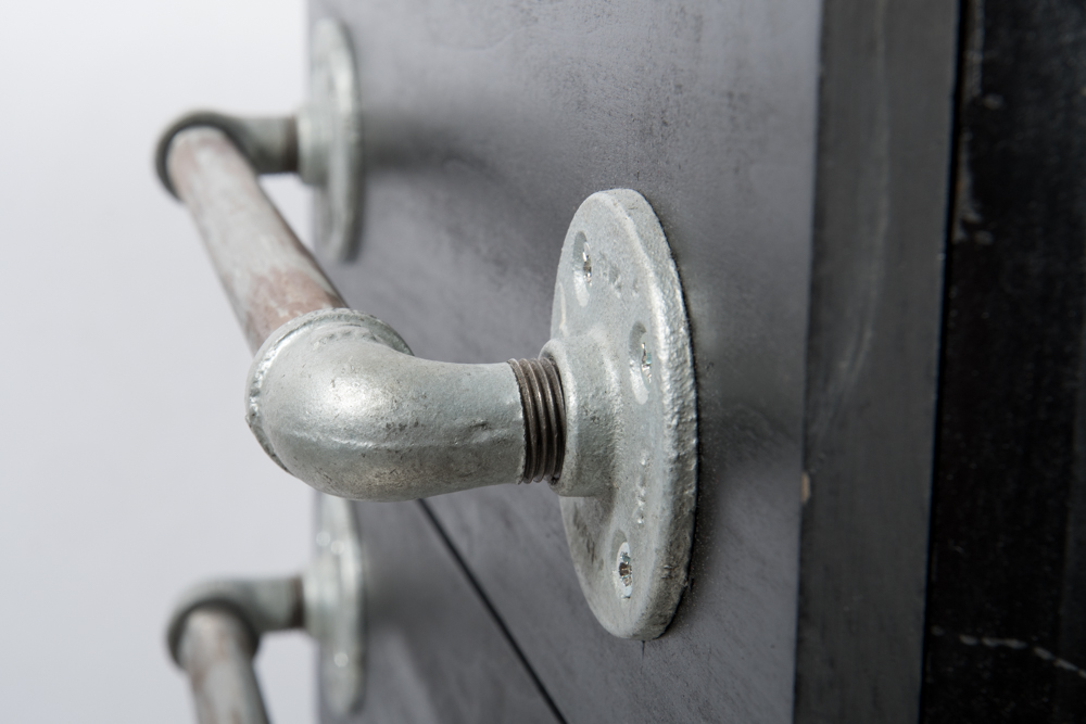 Custom Made Industrial Style Nightstand