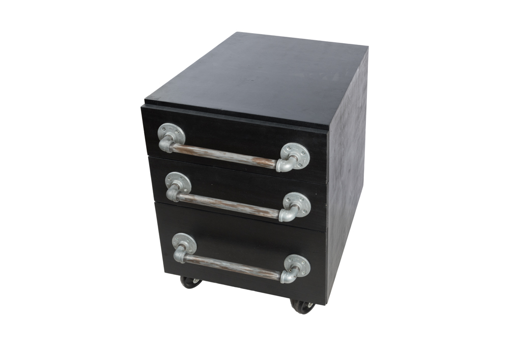 Custom Made Industrial Style Nightstand