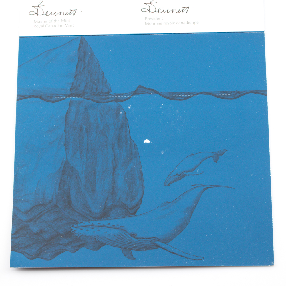 2013 Silver Iceberg and Whale $20 Coin From the Royal Canadian Mint