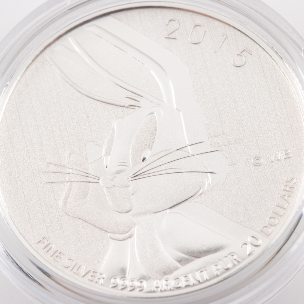 Pair of 2015 Silver Bugs Bunny $20 Coins From the Royal Canadian Mint