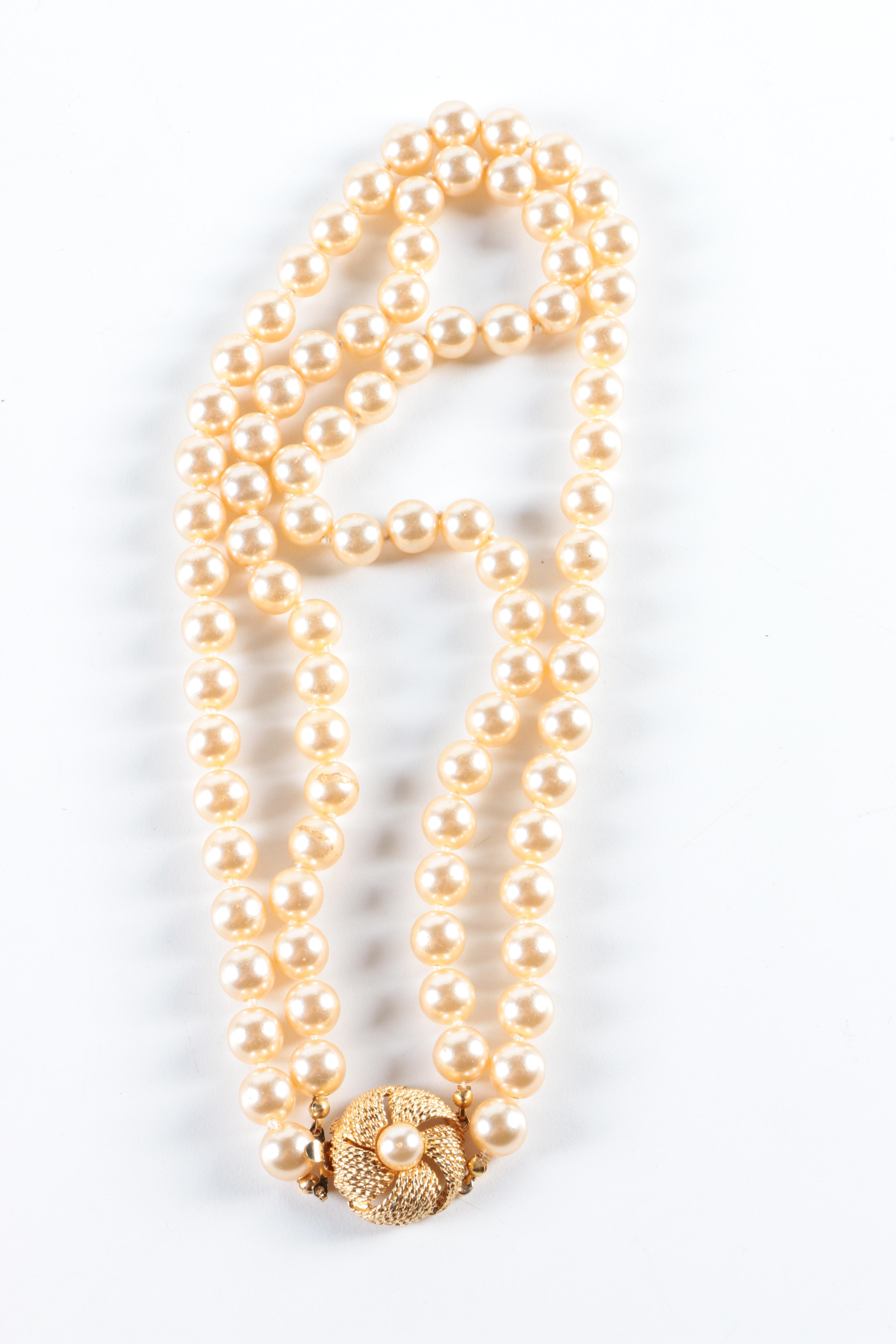 Faux Pearl and Cultured Pearl Jewelry Featuring Trifari