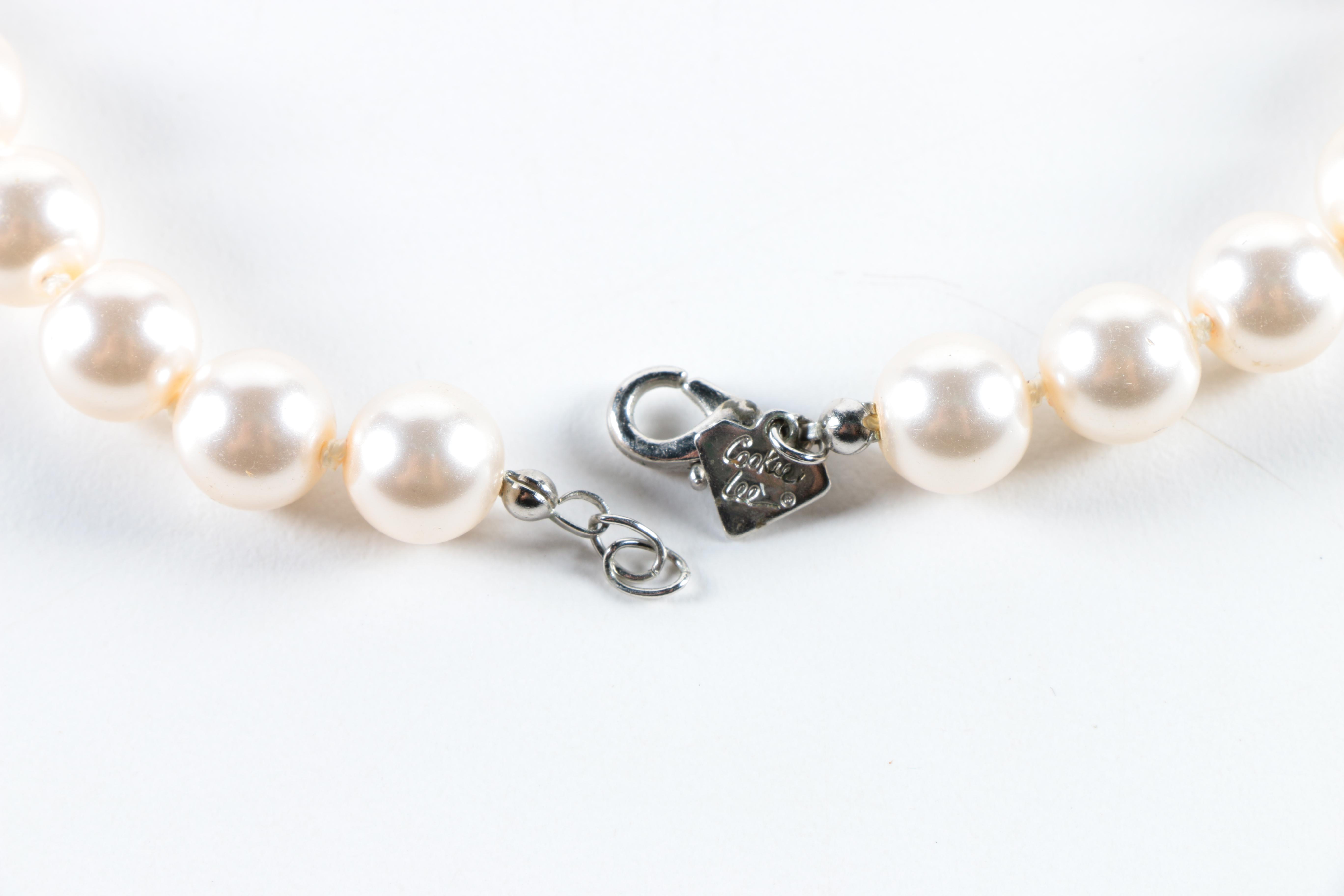 Faux Pearl and Cultured Pearl Jewelry Featuring Trifari
