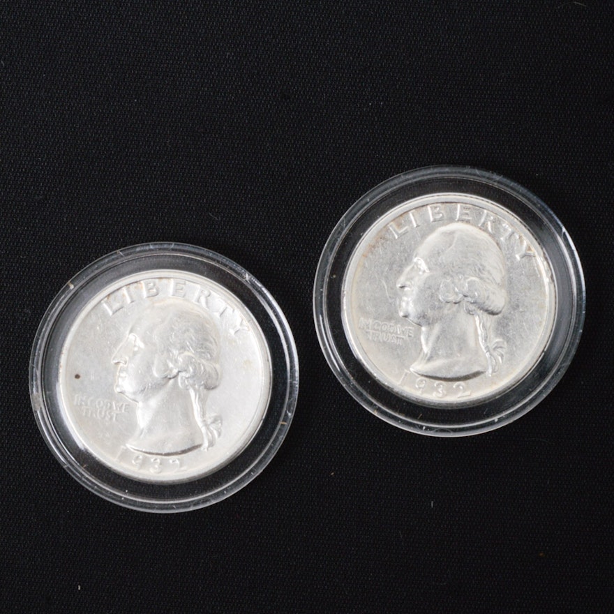 1932 D and 1932 S Washington Quarters