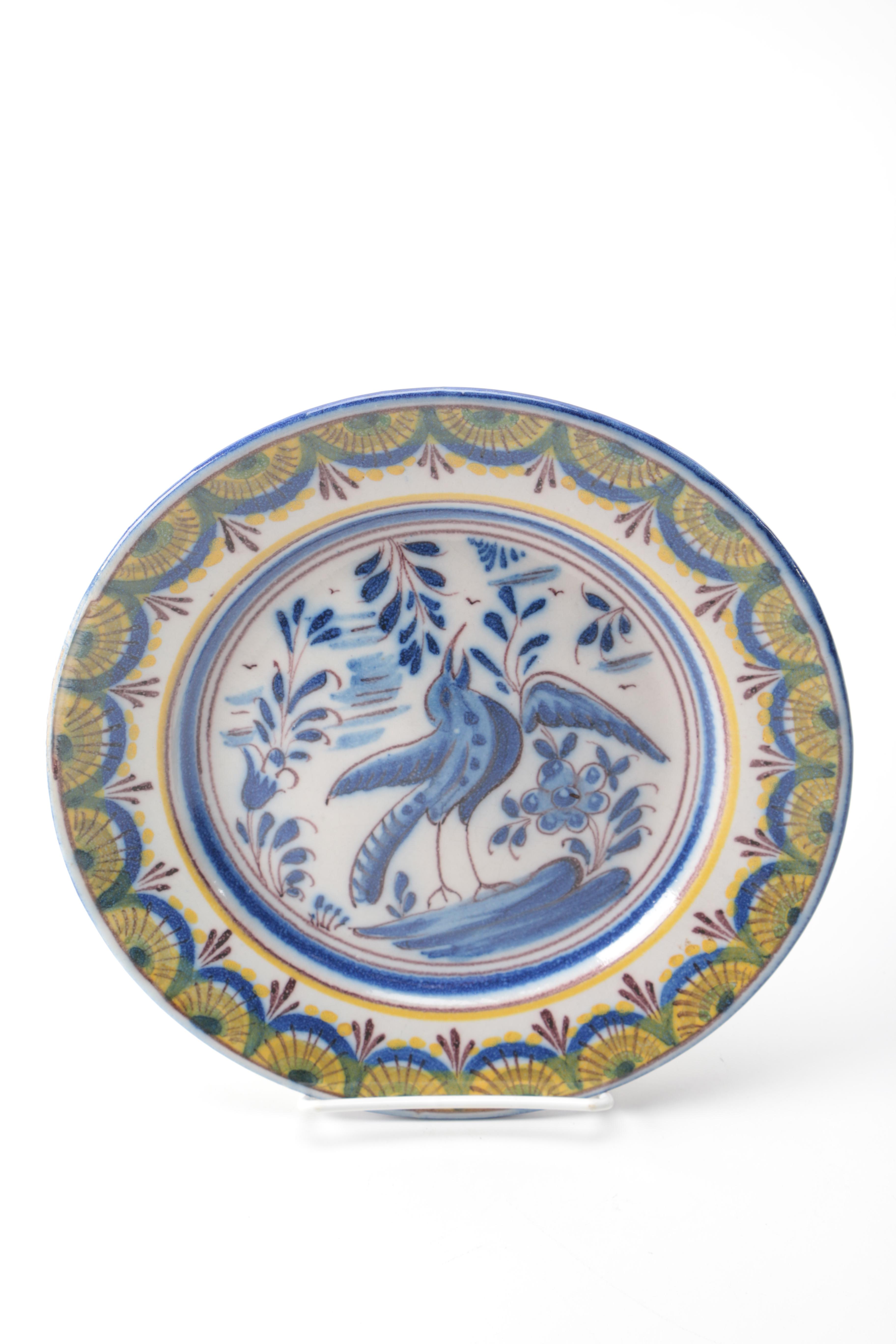 Vintage Sant' Anna Factory Ceramic Plate