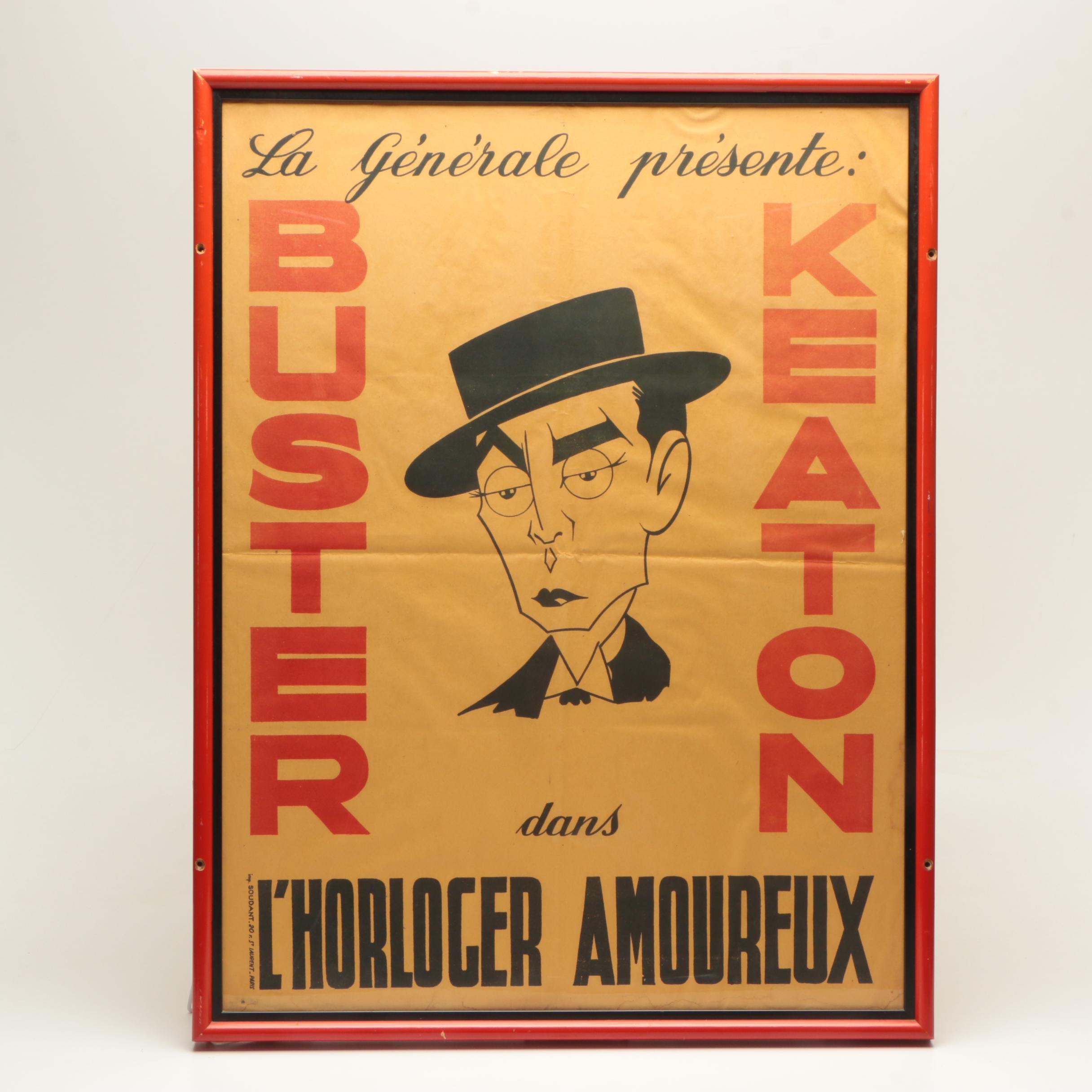 Vintage Movie Poster for "L' Horloger Amoureux"