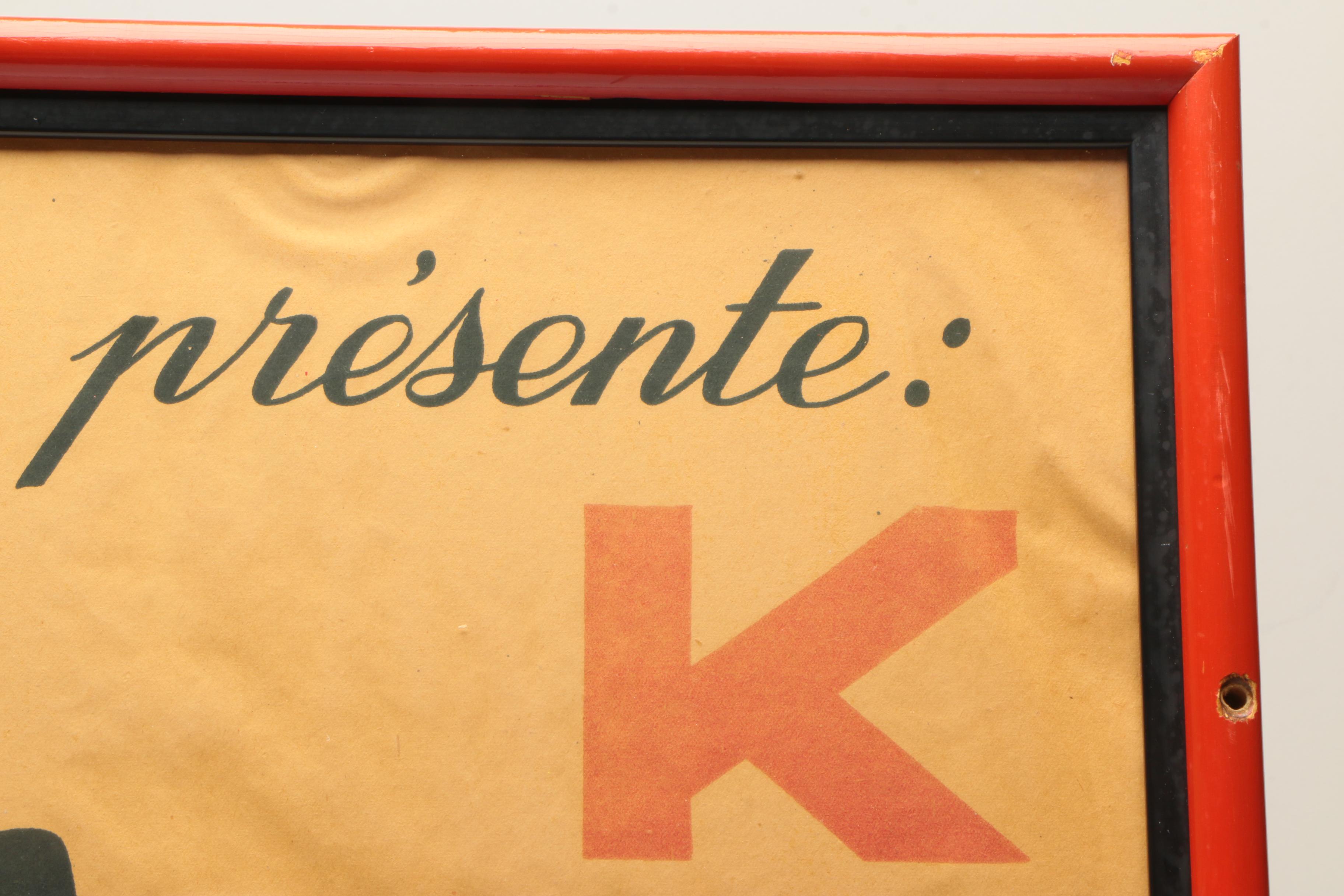 Vintage Movie Poster for "L' Horloger Amoureux"