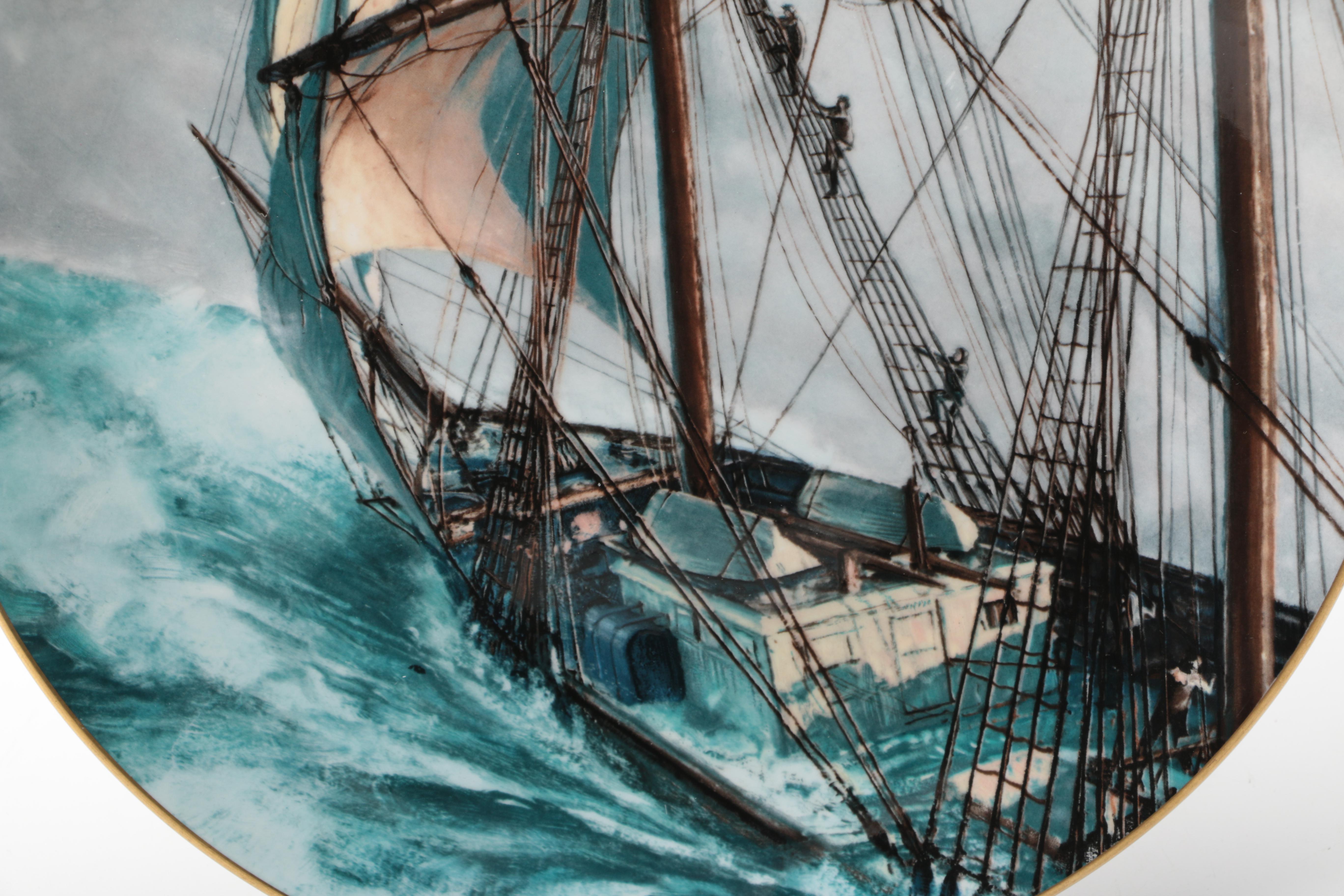 Royal Doulton Plate After John Stobart "Rounding The Horn"