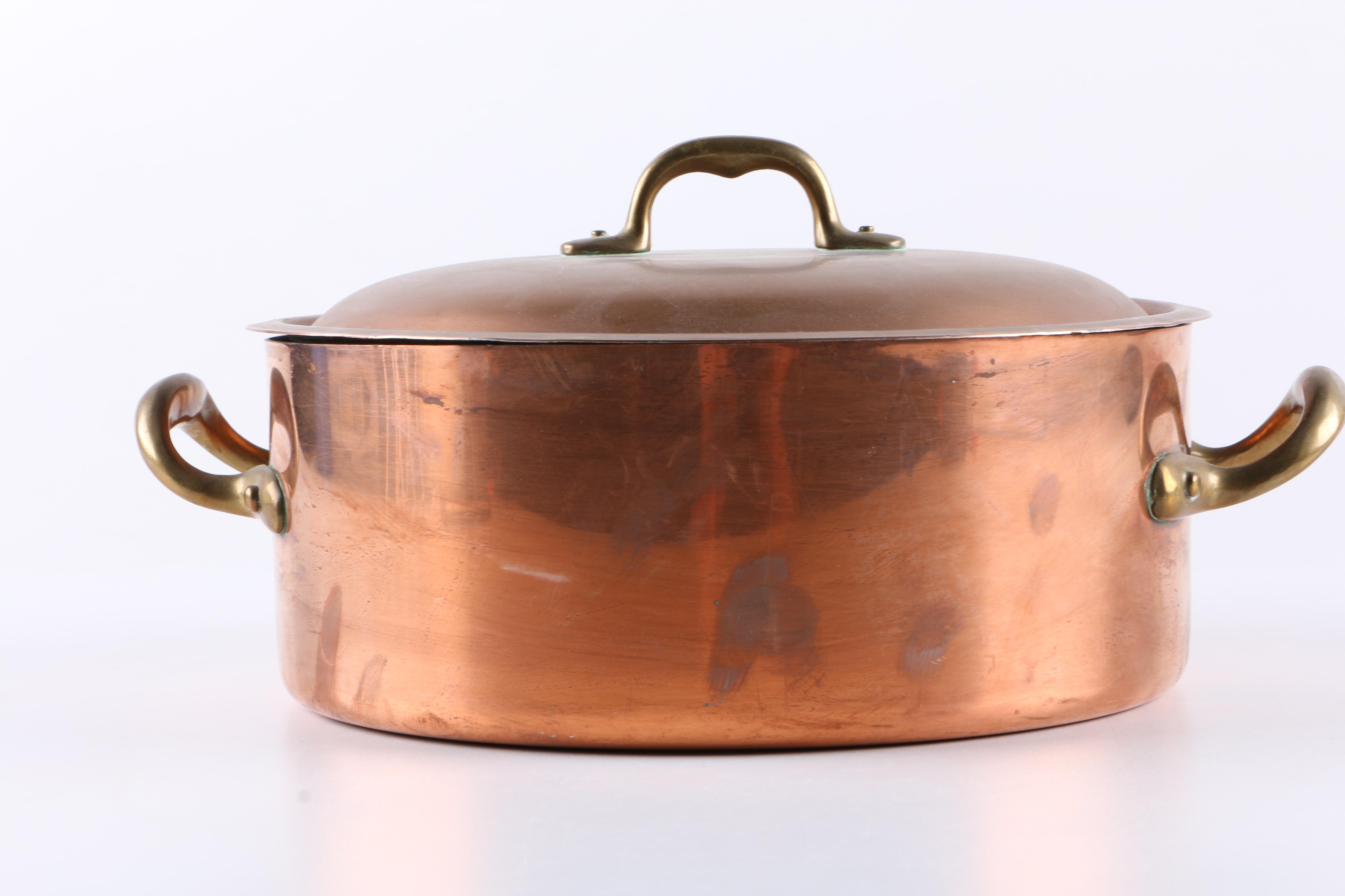 Copper Covered Kettle With Lid