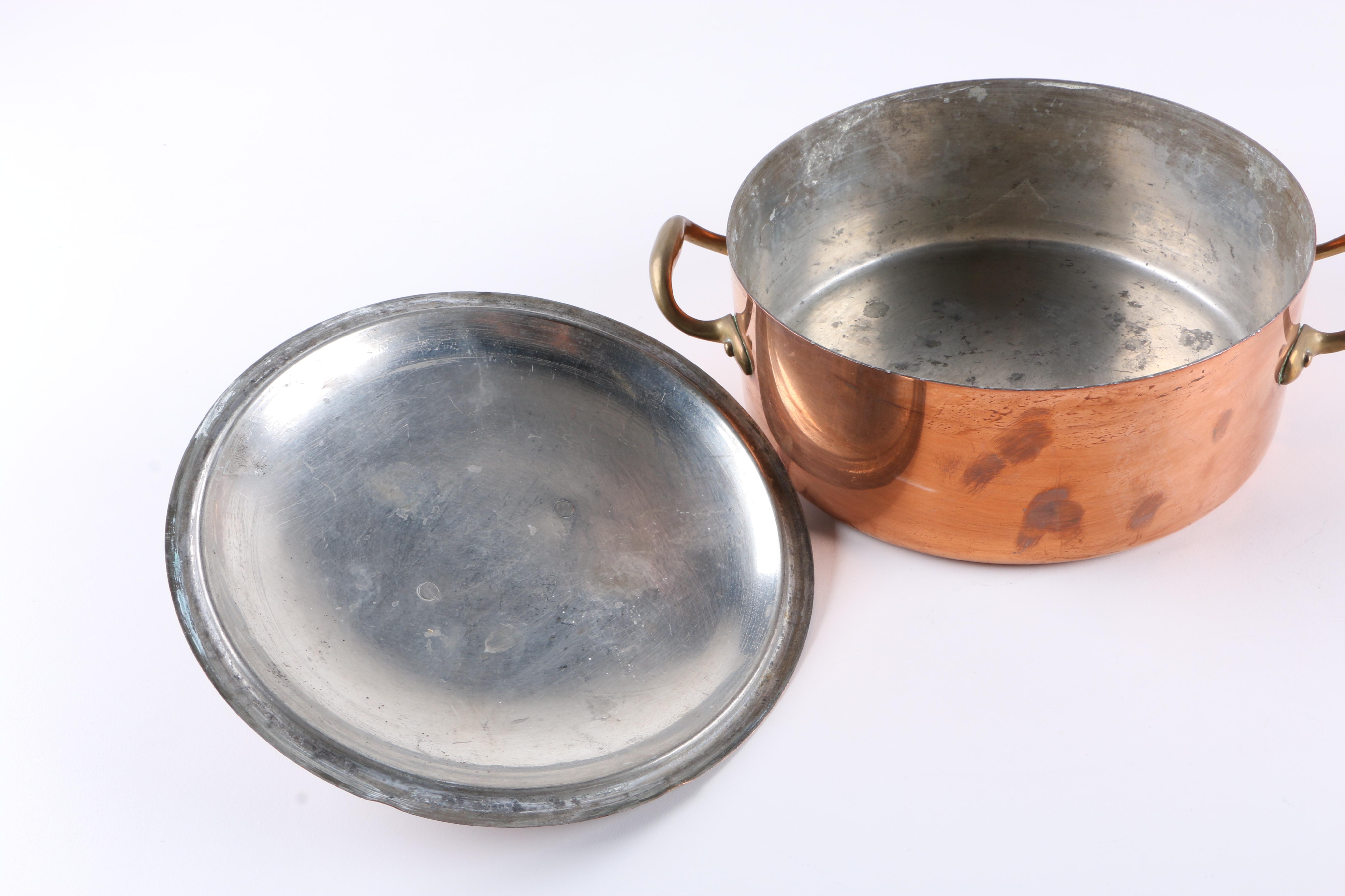 Copper Covered Kettle With Lid