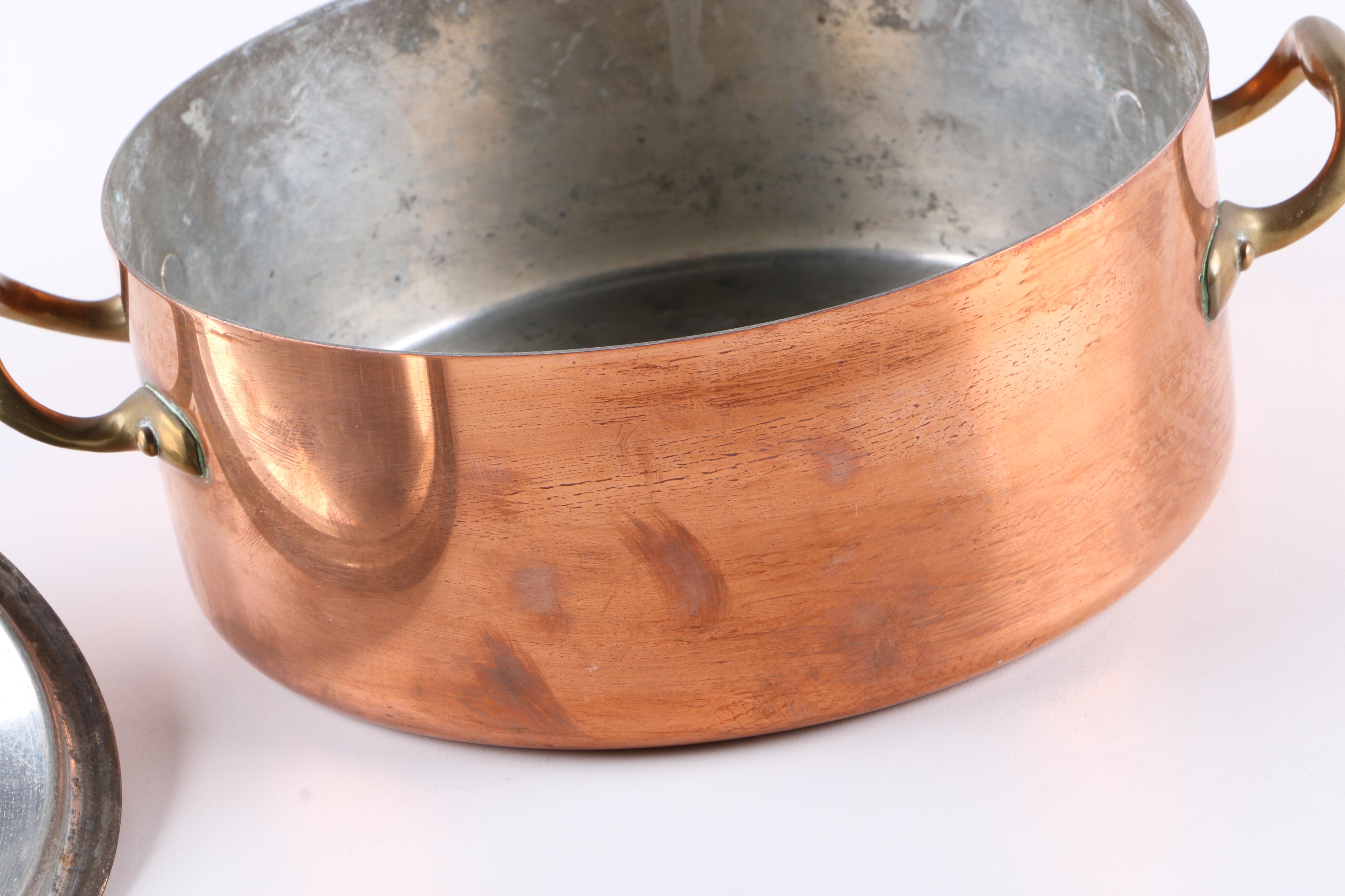 Copper Covered Kettle With Lid