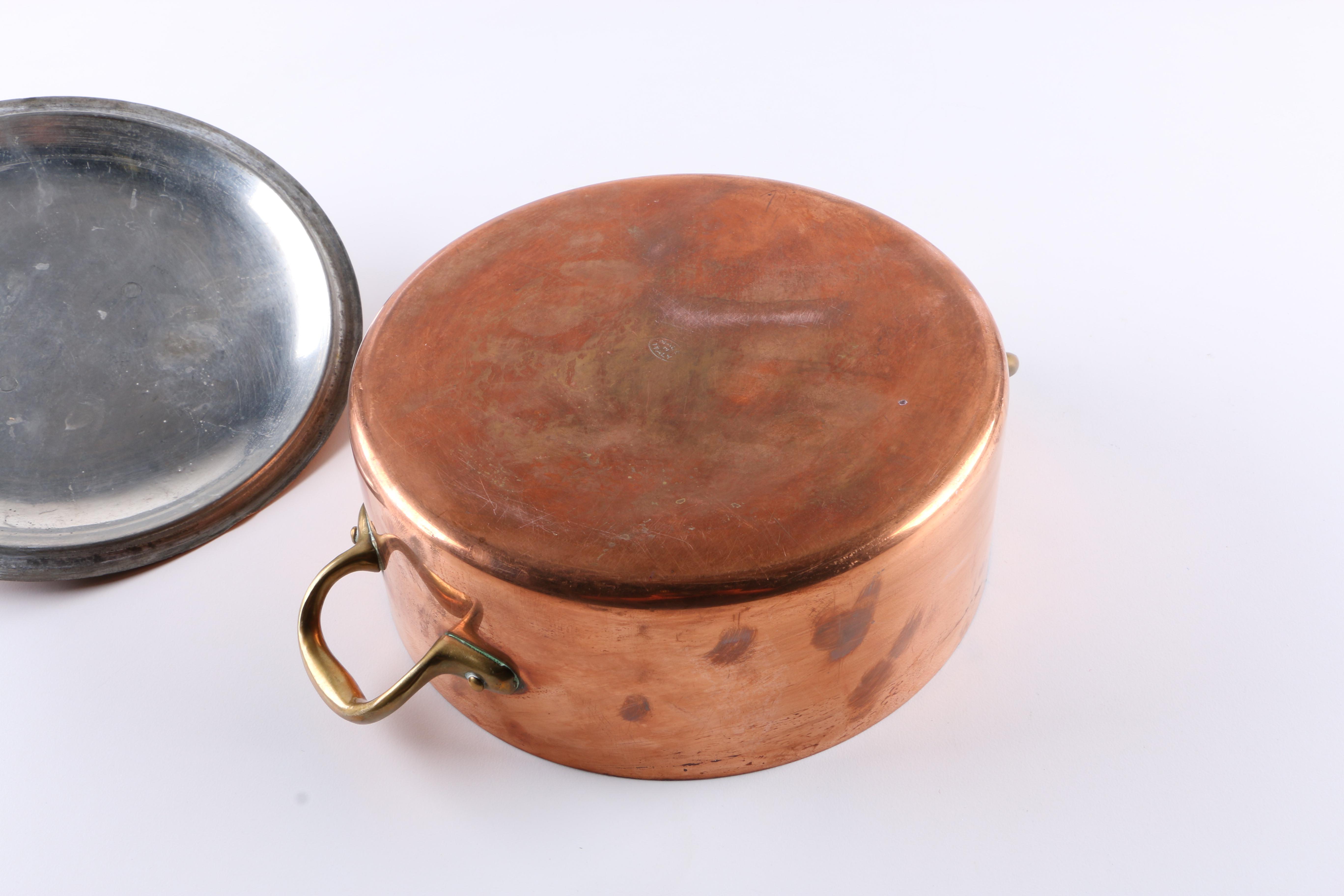 Copper Covered Kettle With Lid
