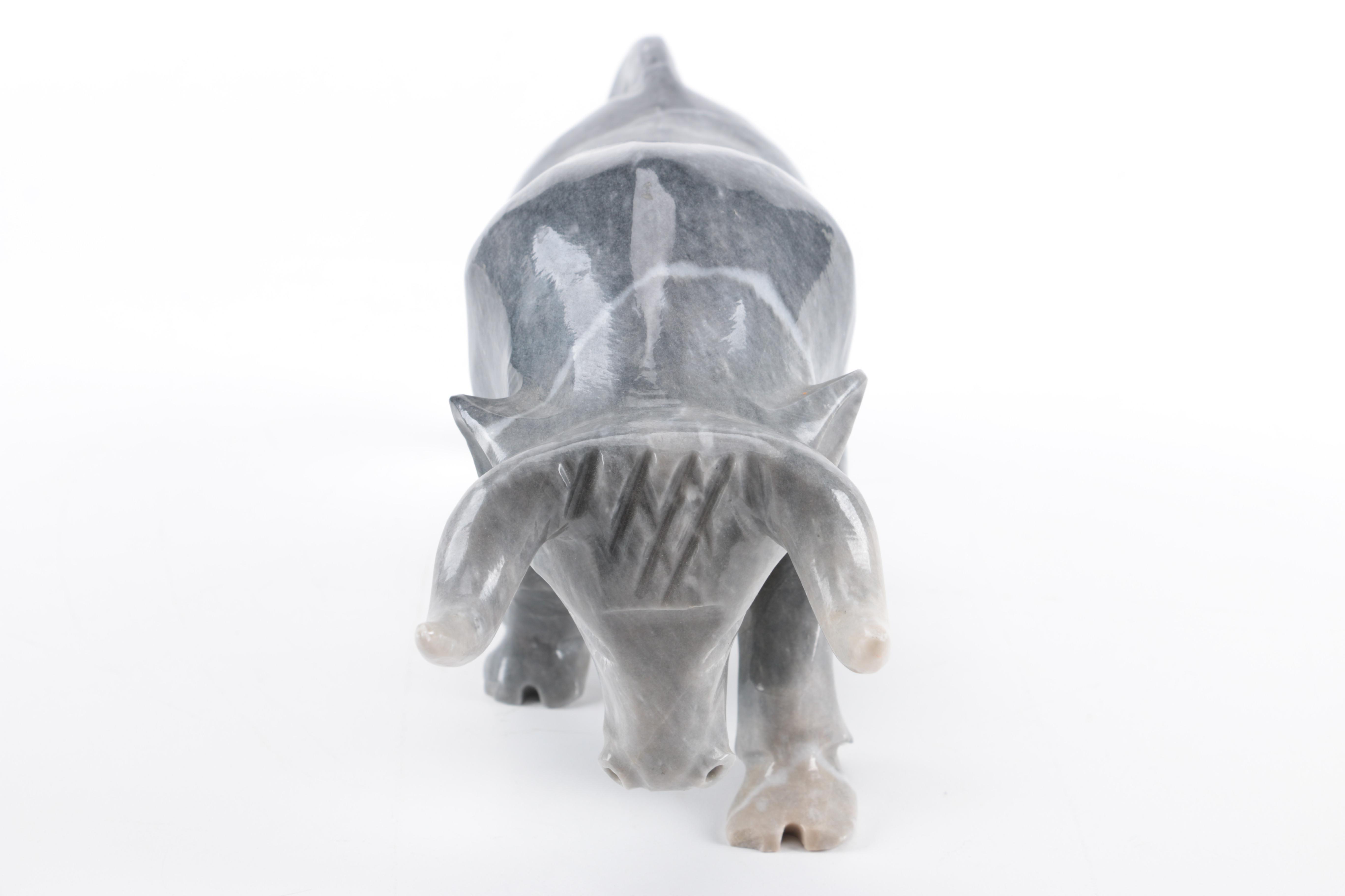 Marble Bull Figurines