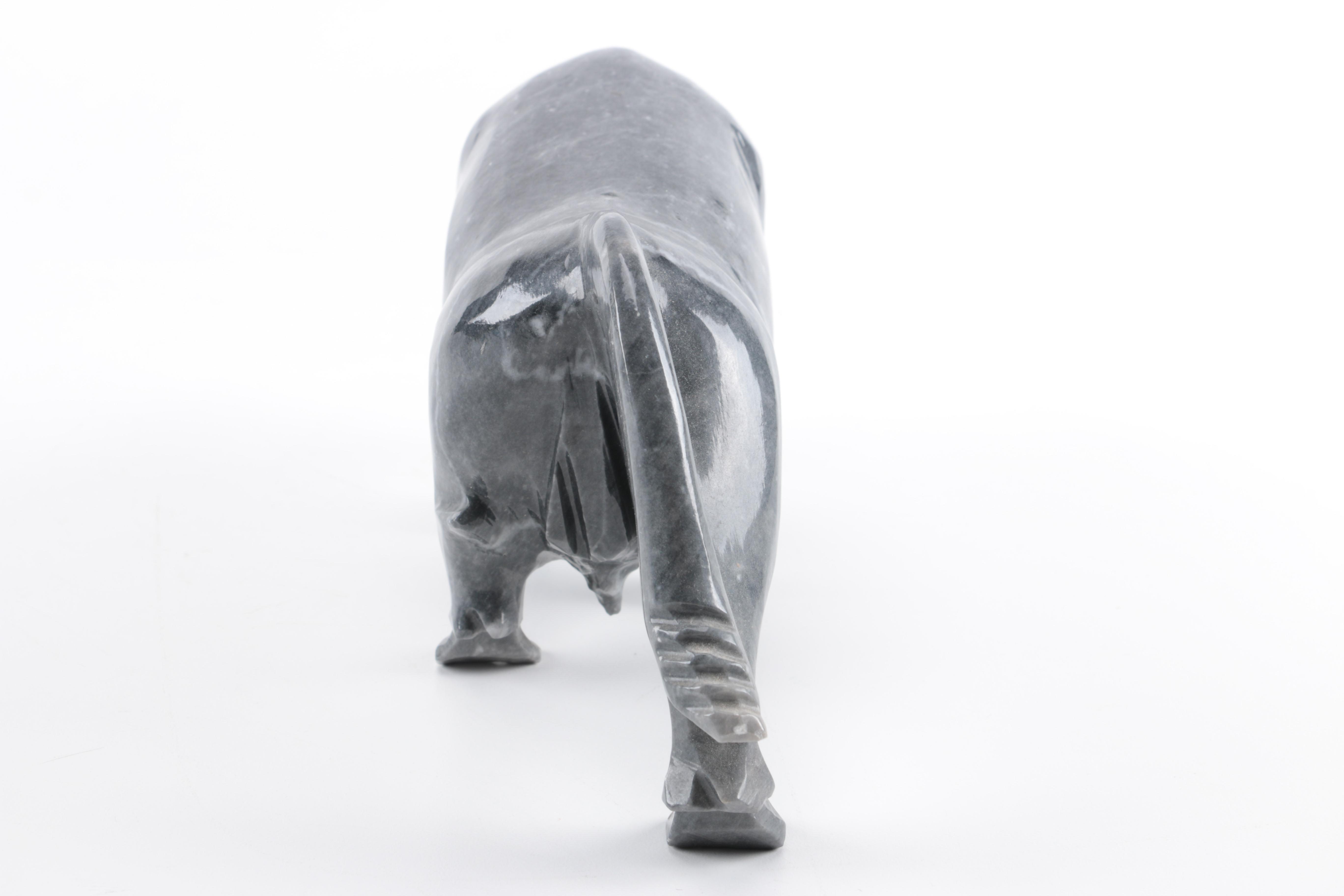 Marble Bull Figurines