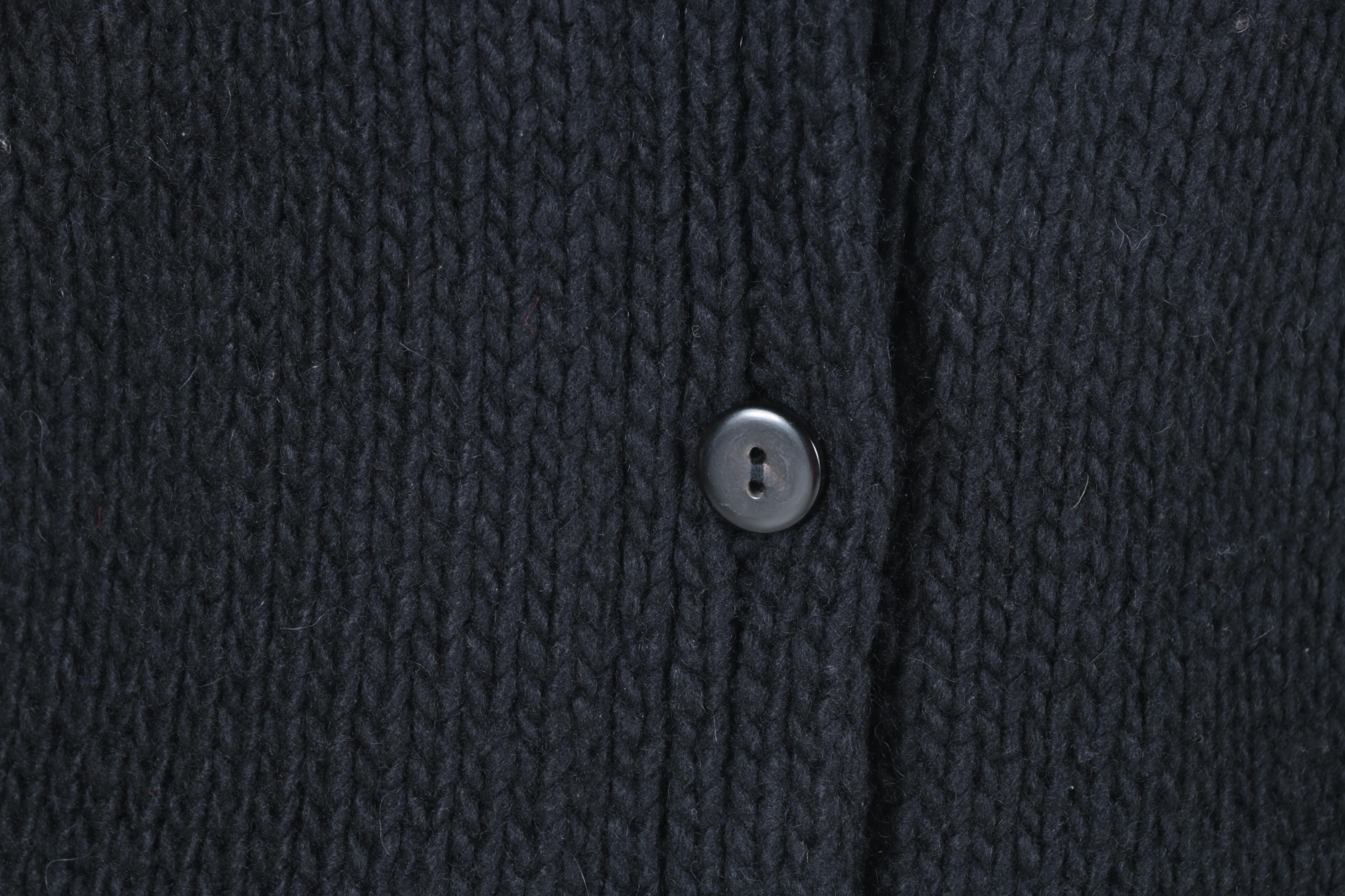 Donna Karan Black Cardigan Sweater