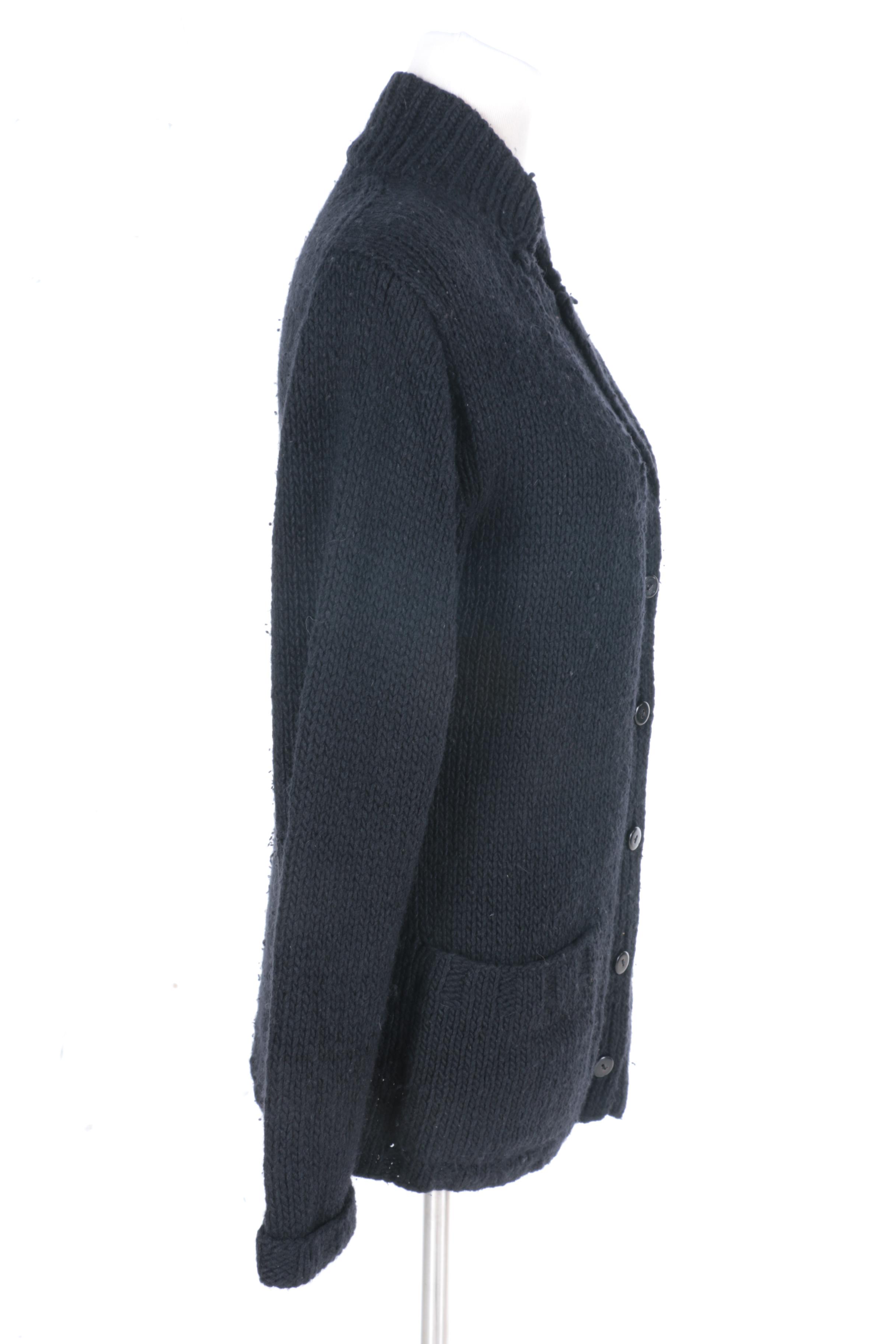 Donna Karan Black Cardigan Sweater