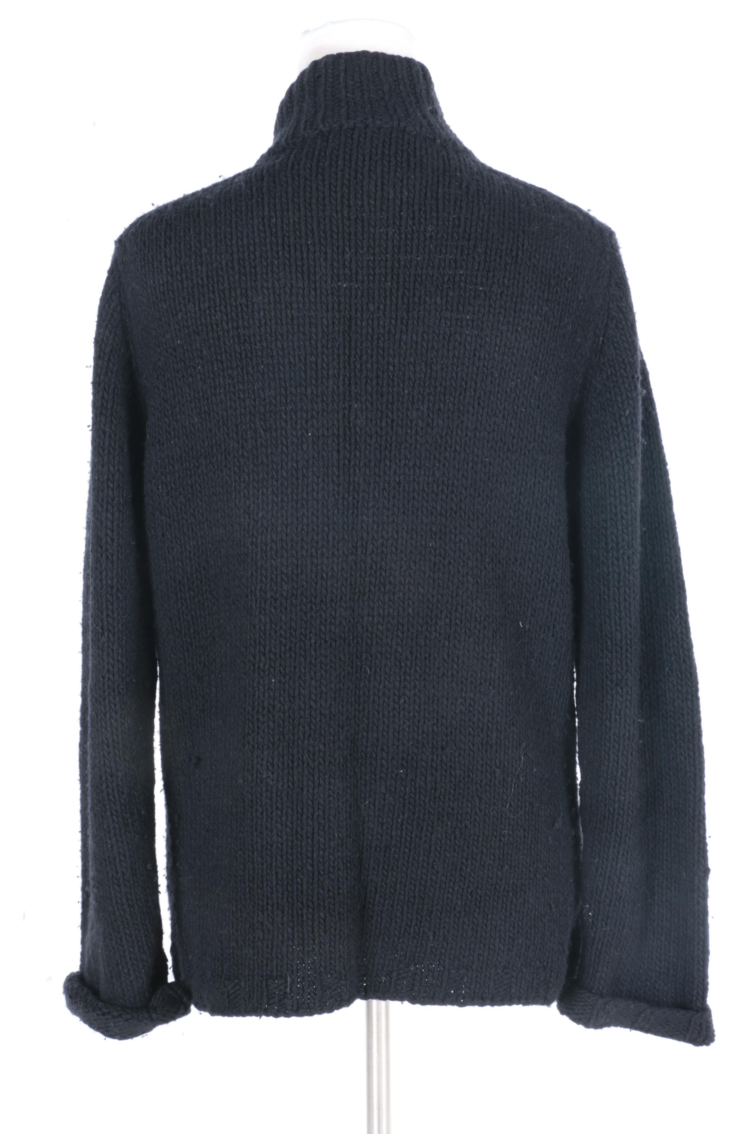 Donna Karan Black Cardigan Sweater