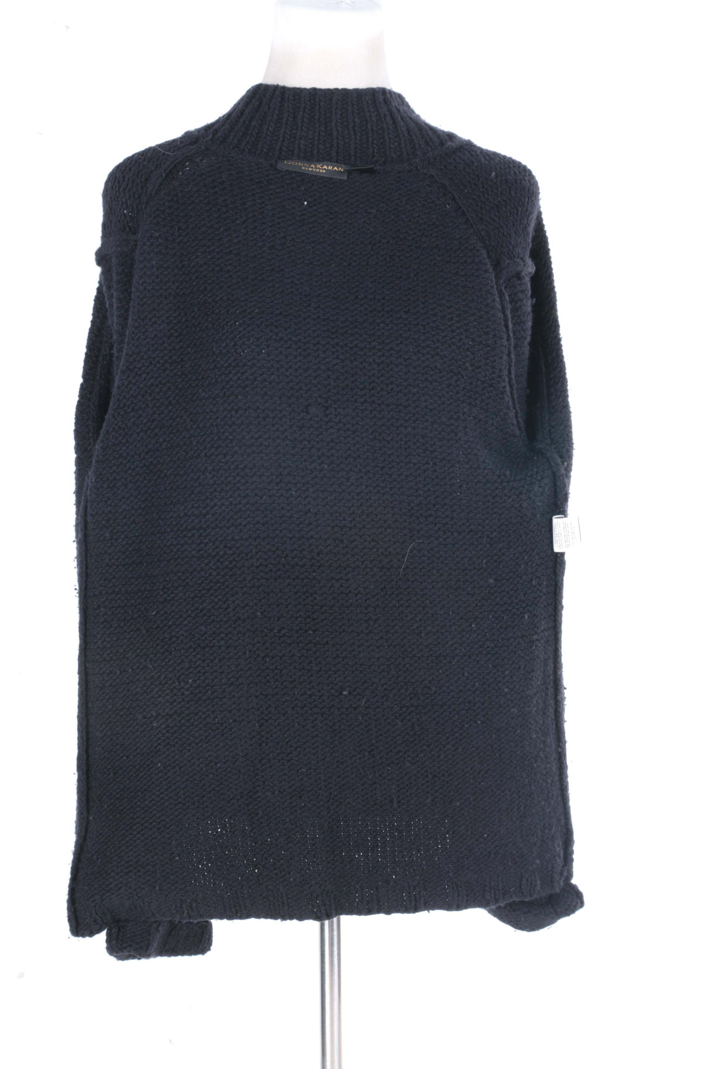 Donna Karan Black Cardigan Sweater