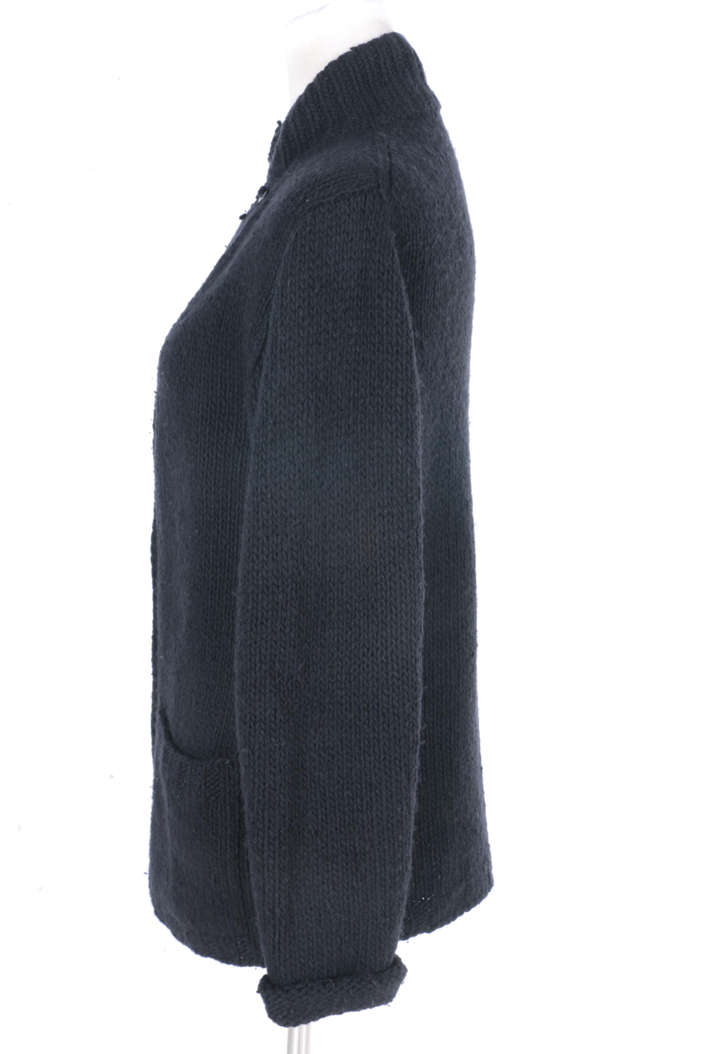 Donna Karan Black Cardigan Sweater