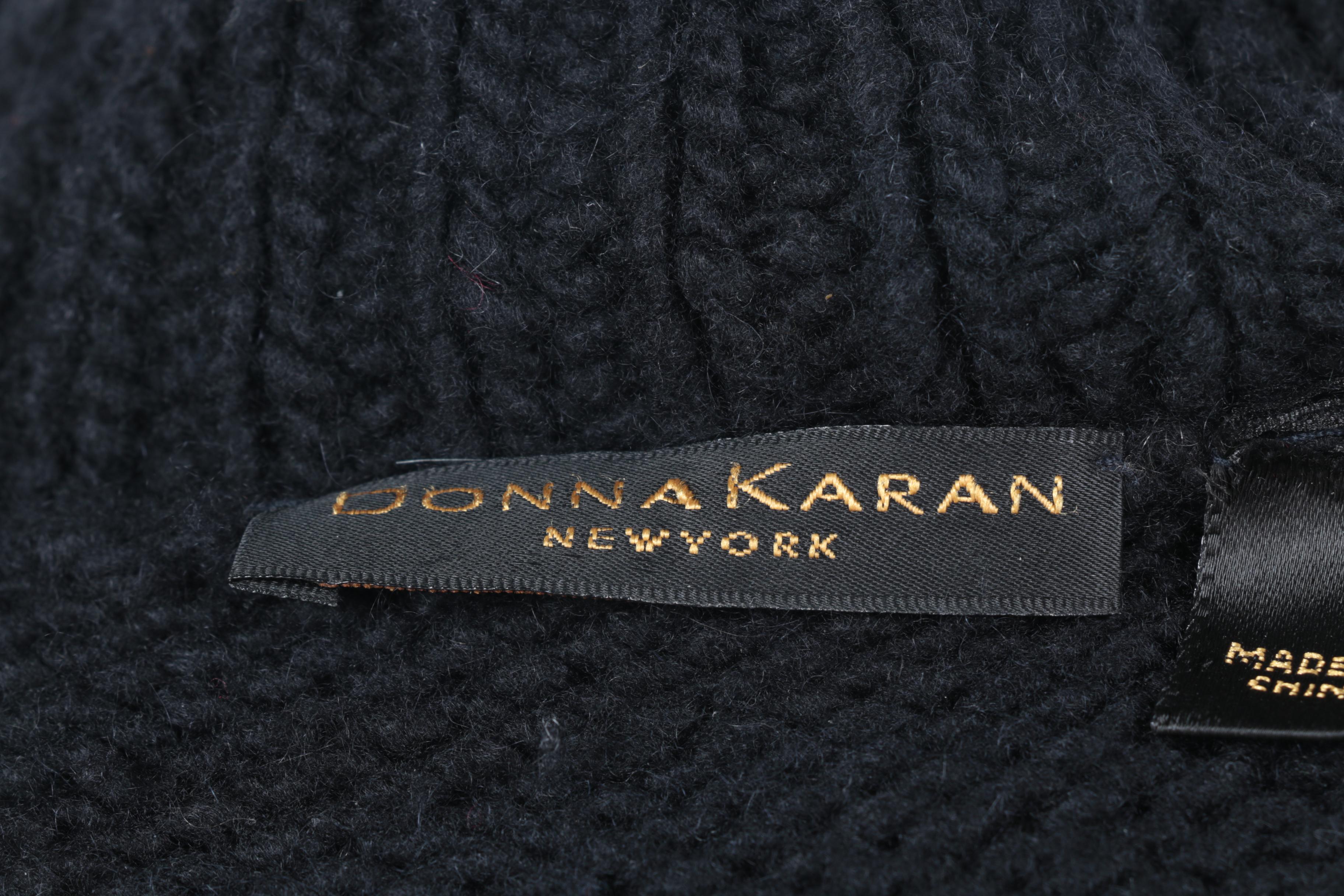 Donna Karan Black Cardigan Sweater
