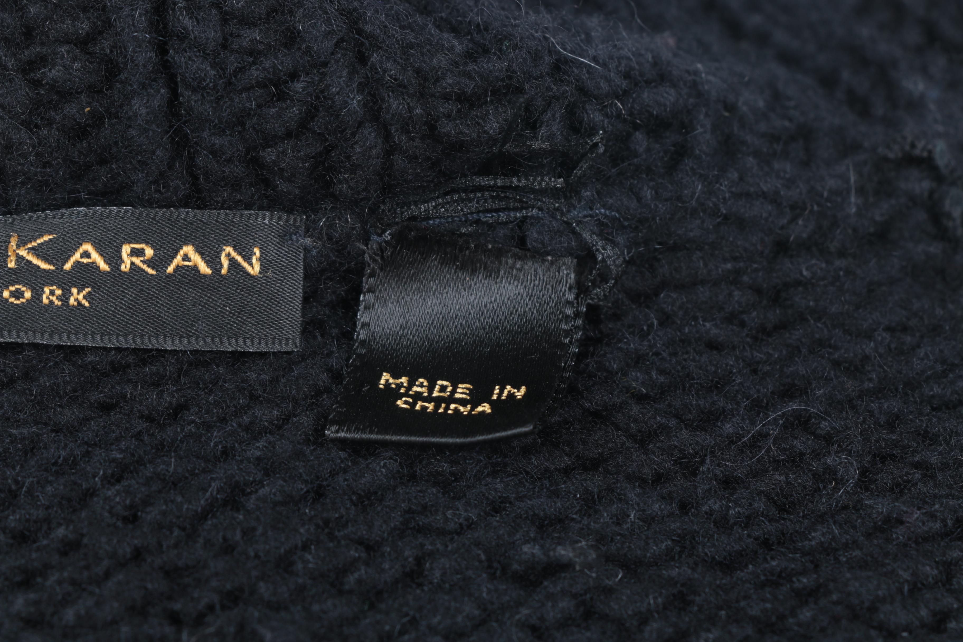 Donna Karan Black Cardigan Sweater