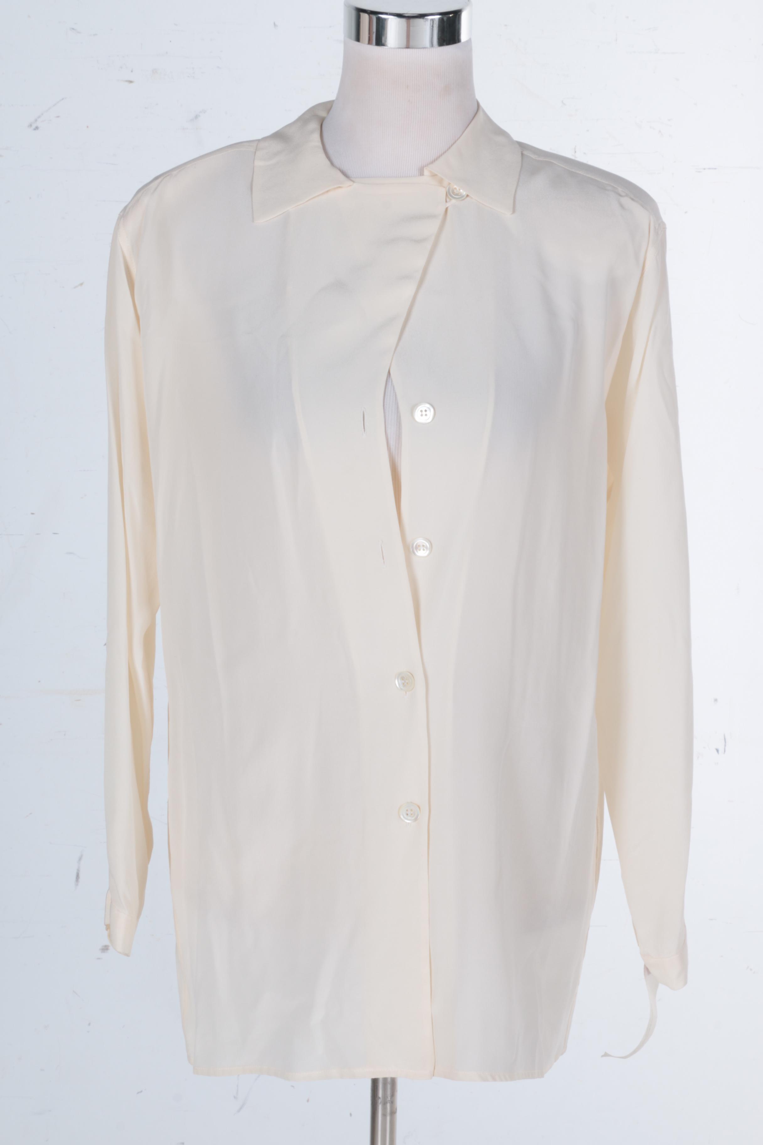 Designer Blouses Featuring Giorgio Armani and Yves Saint Laurent