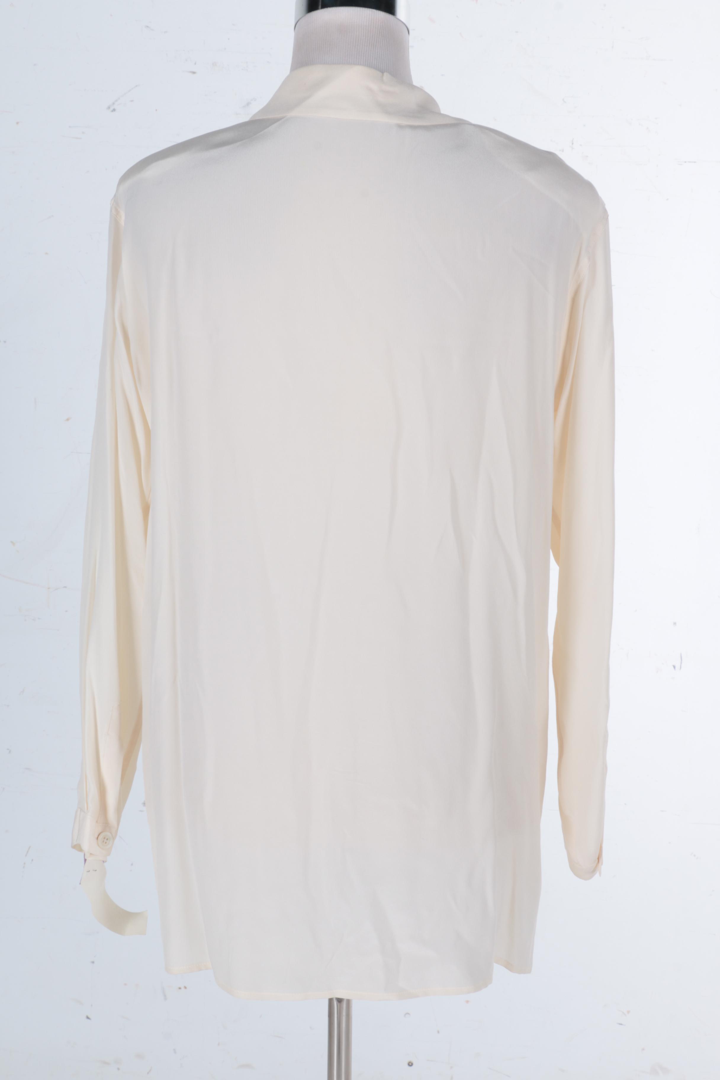 Designer Blouses Featuring Giorgio Armani and Yves Saint Laurent