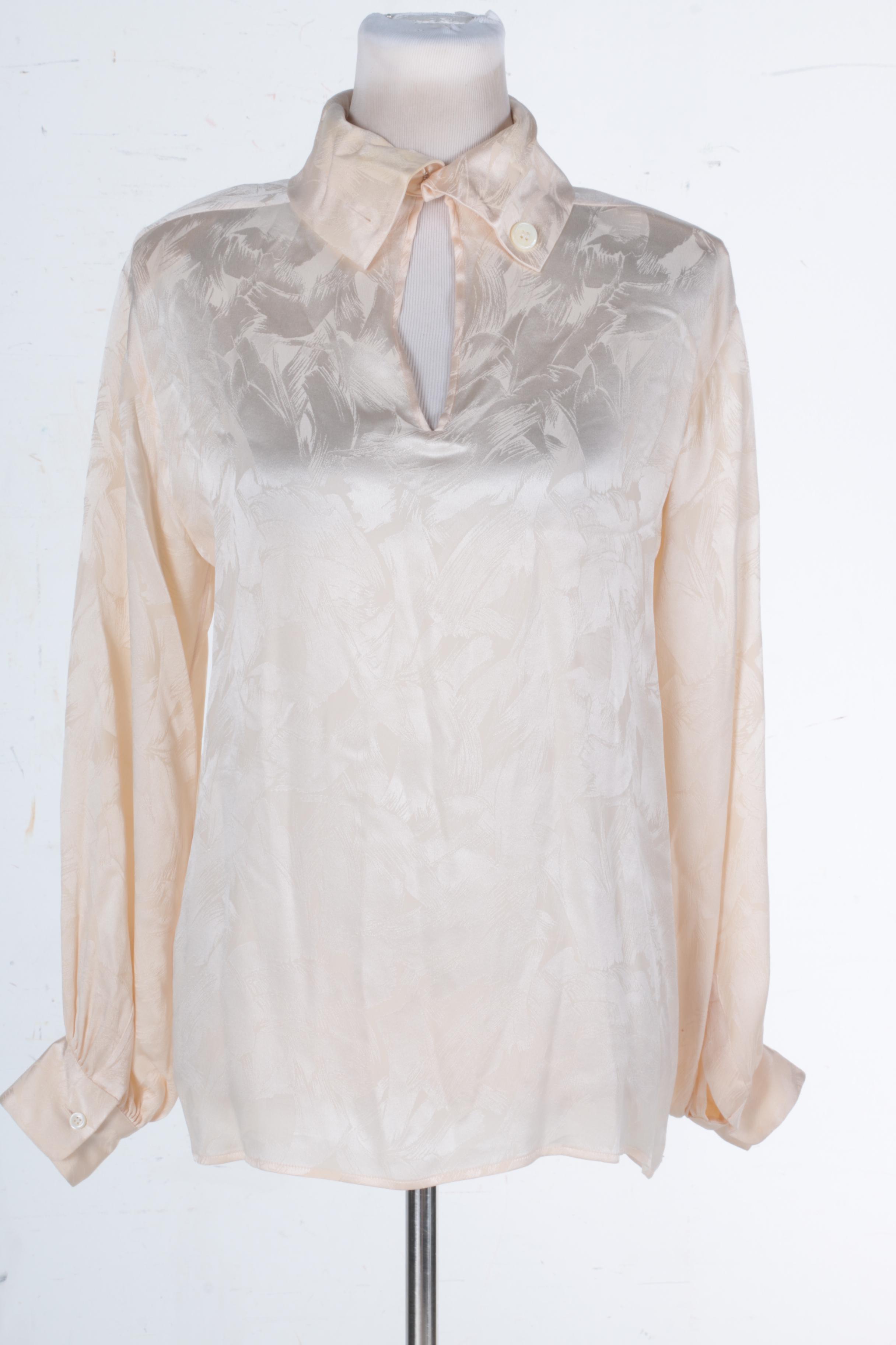 Designer Blouses Featuring Giorgio Armani and Yves Saint Laurent