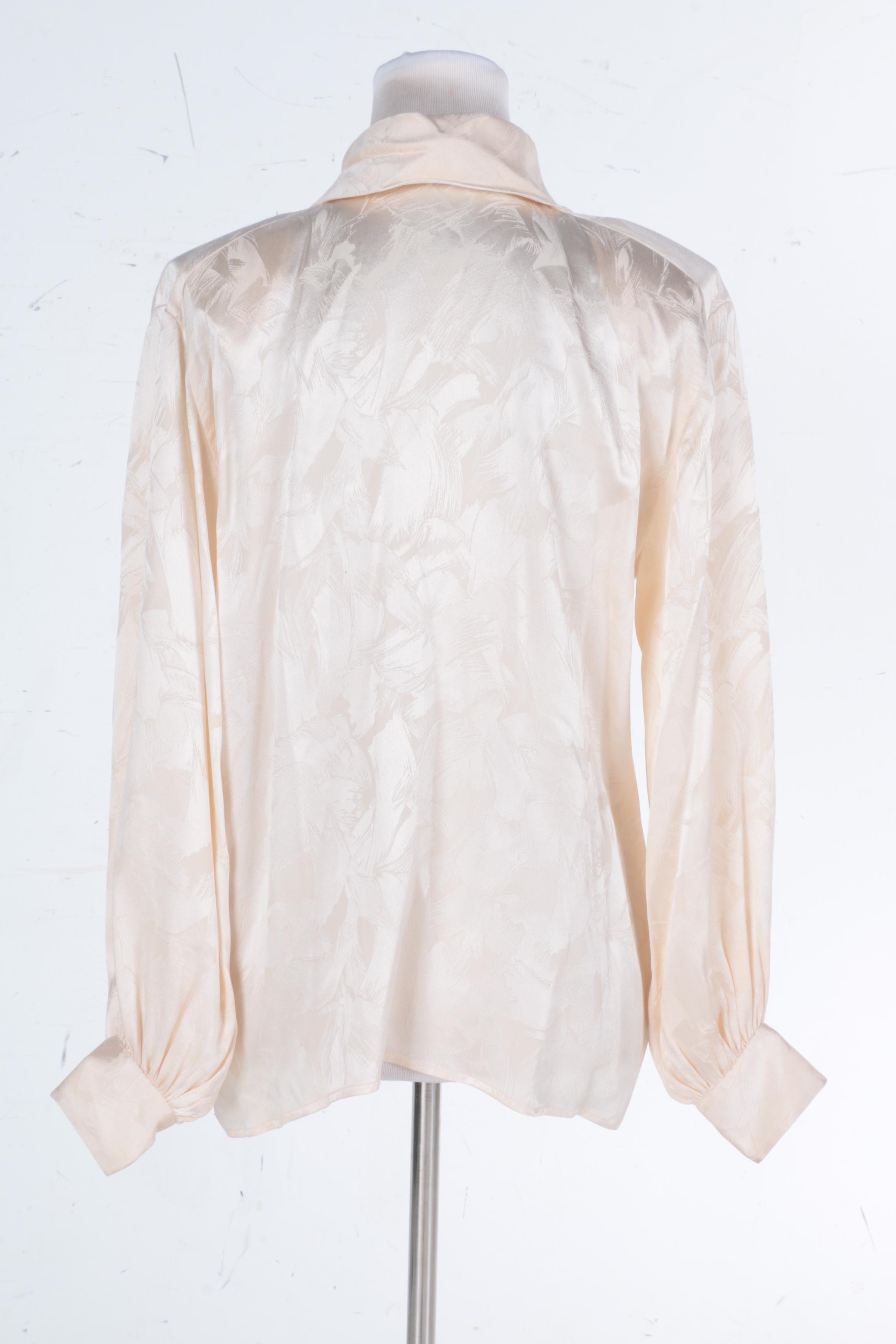 Designer Blouses Featuring Giorgio Armani and Yves Saint Laurent