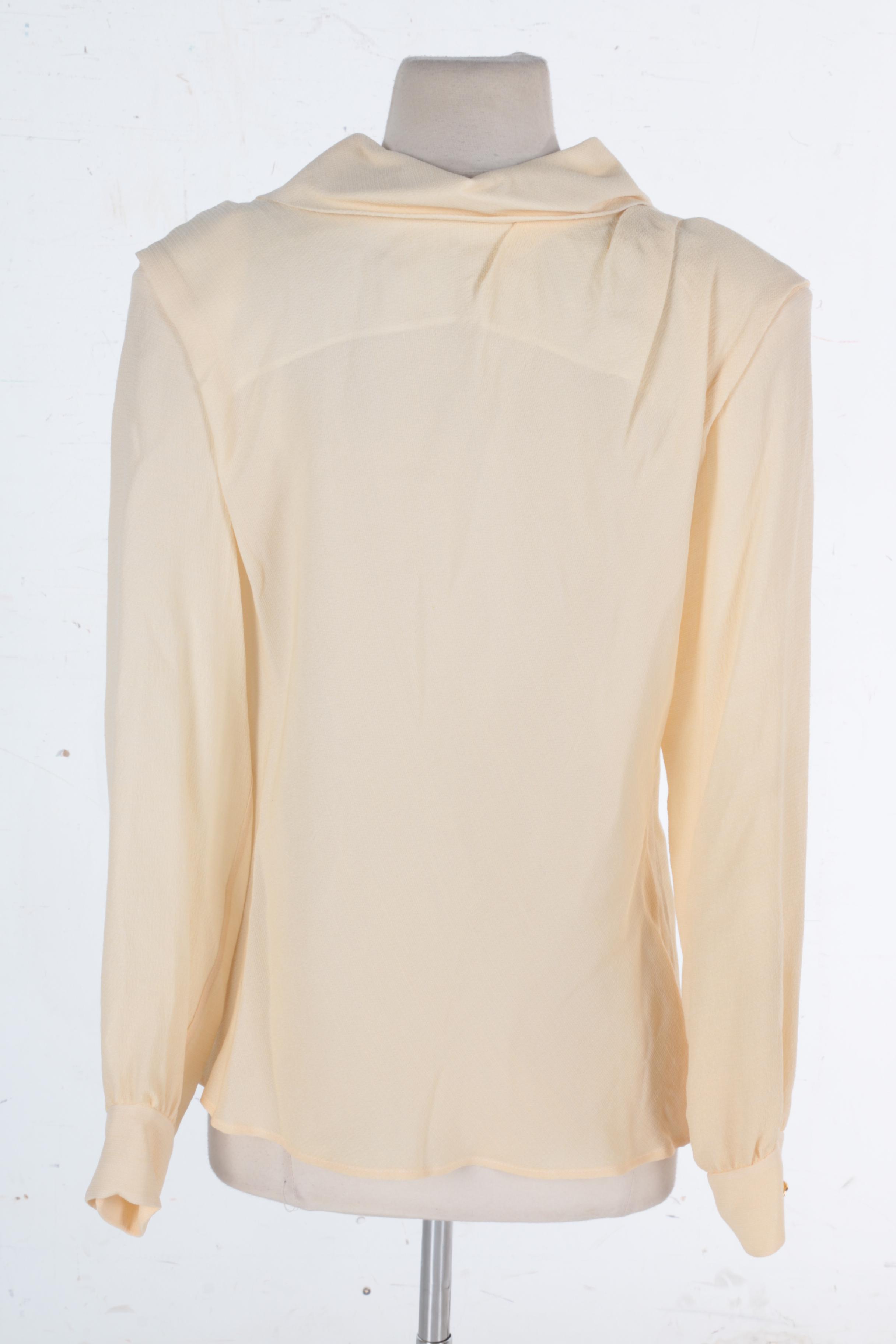 Designer Blouses Featuring Giorgio Armani and Yves Saint Laurent