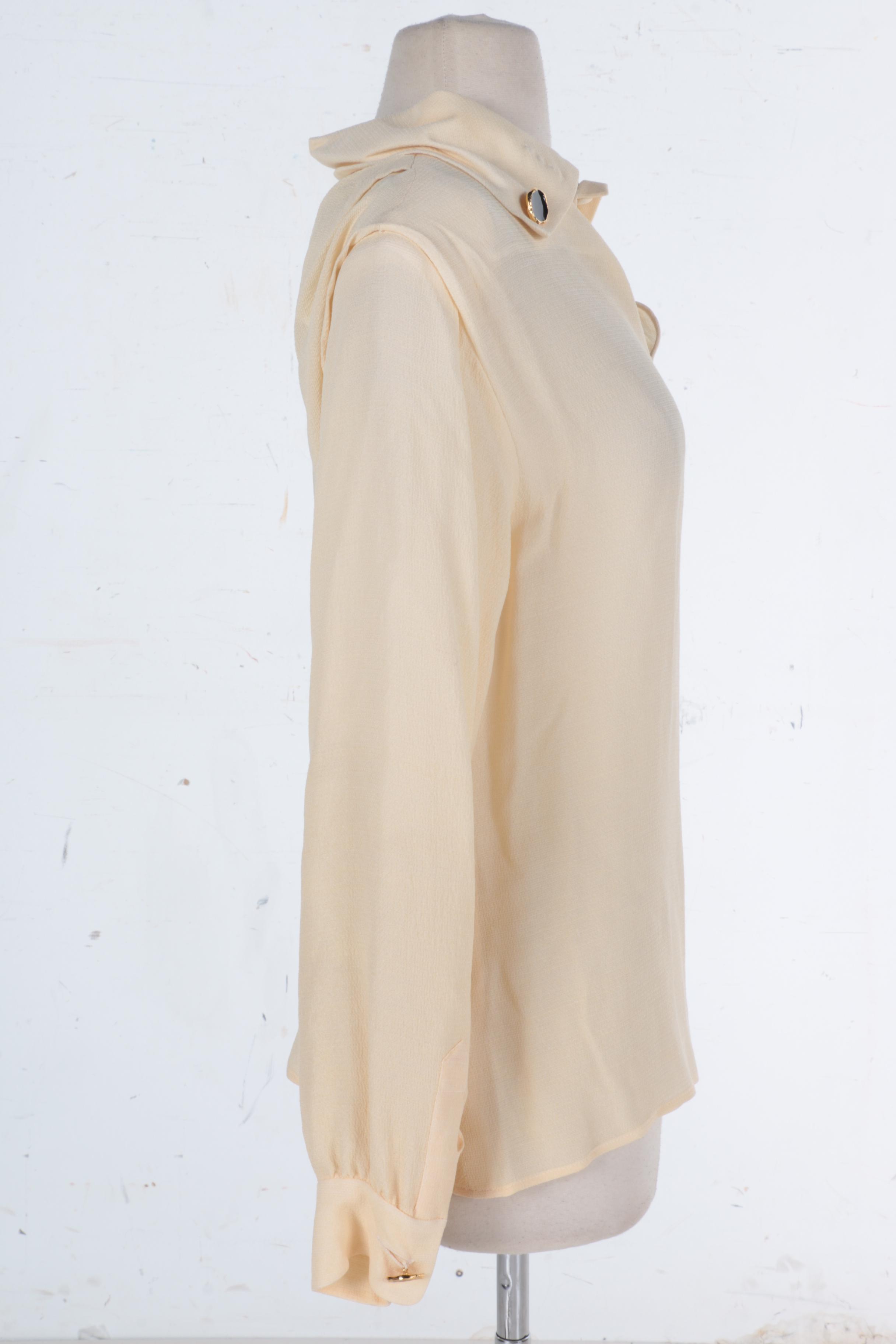 Designer Blouses Featuring Giorgio Armani and Yves Saint Laurent