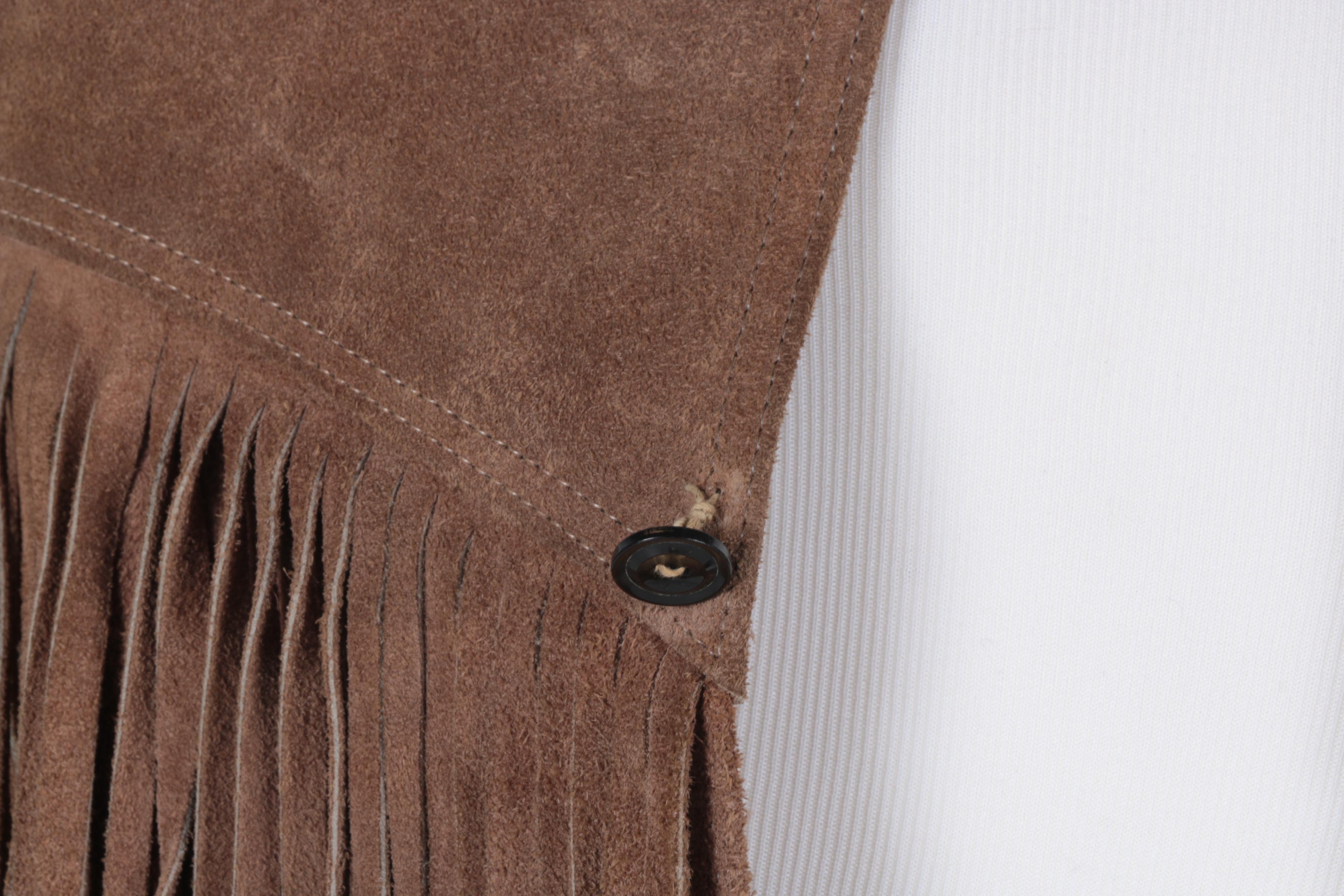 Suede Leather Fringed Jacket