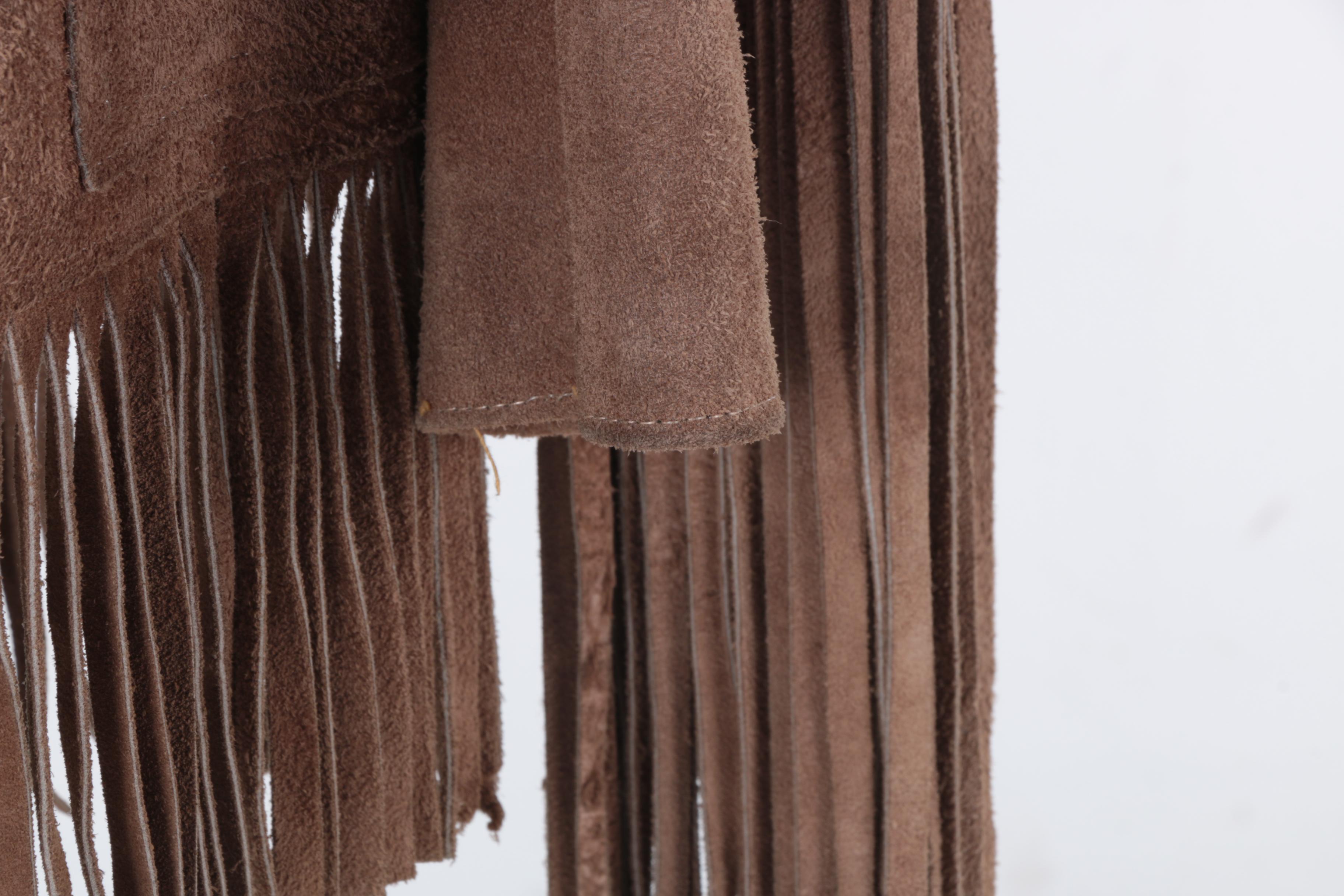 Suede Leather Fringed Jacket
