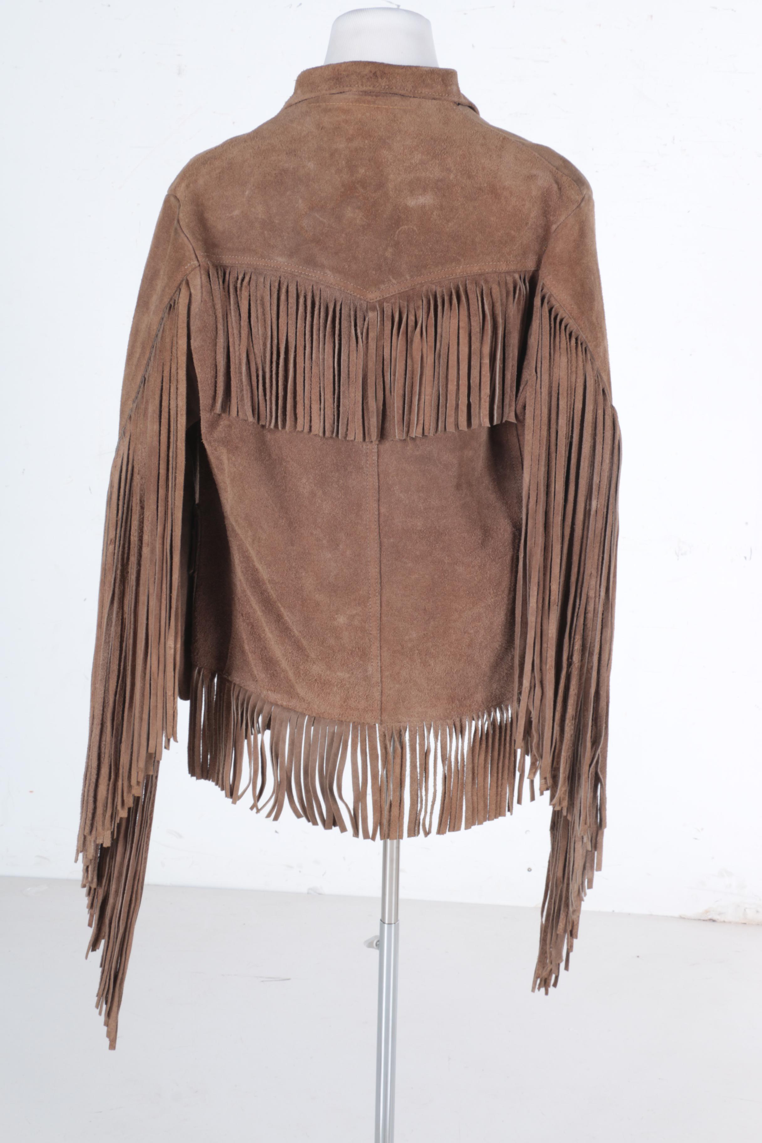 Suede Leather Fringed Jacket
