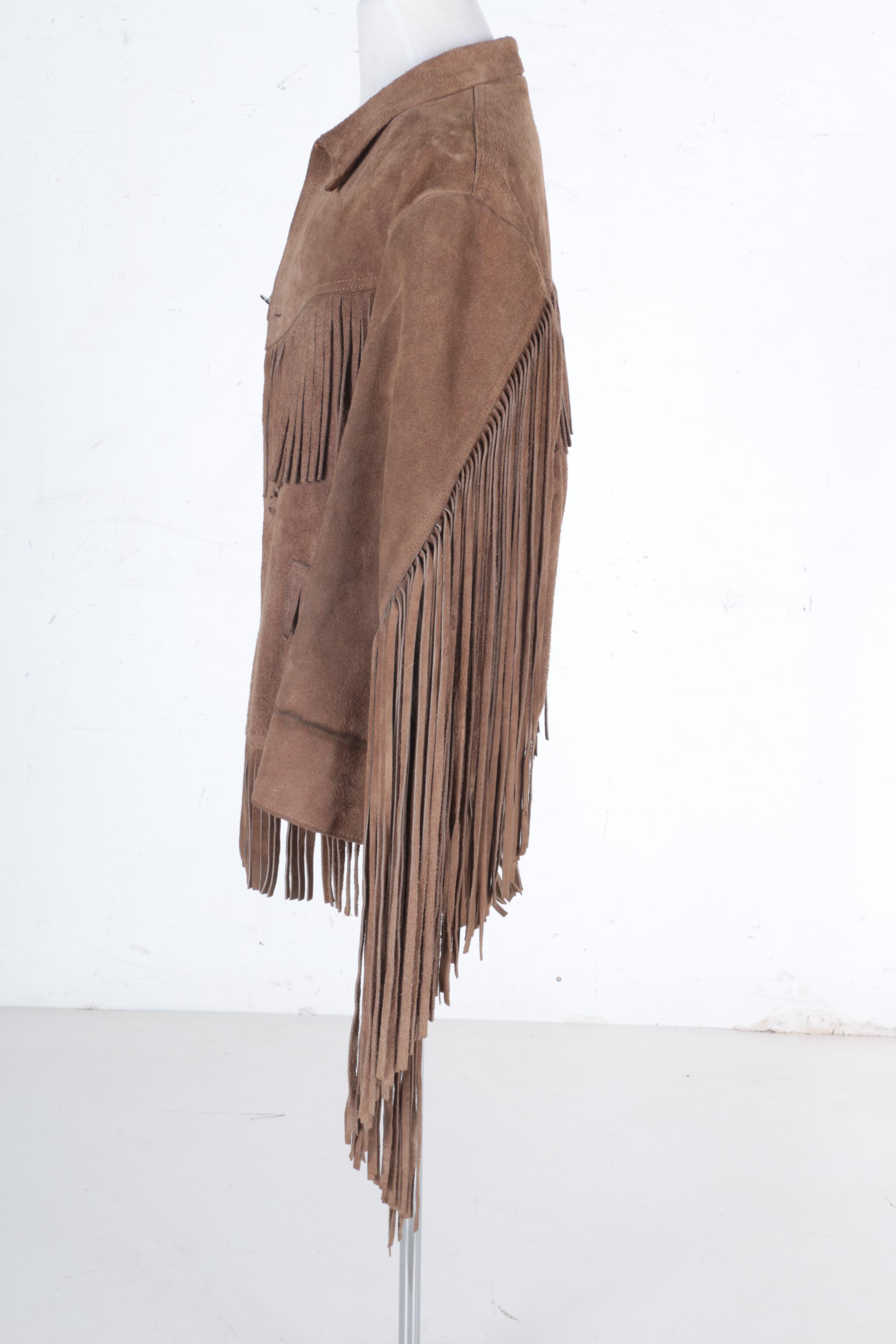 Suede Leather Fringed Jacket