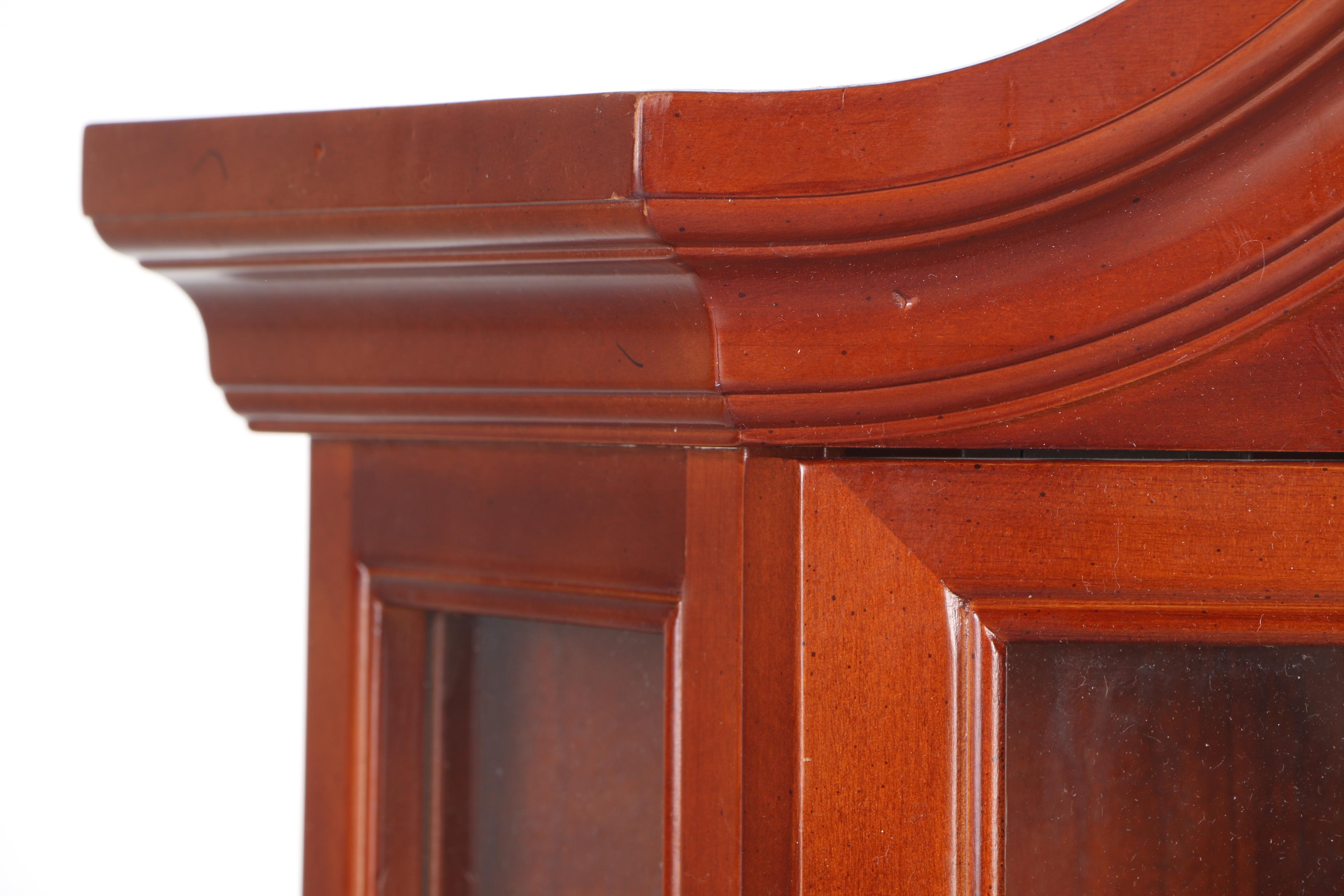 Mahogany Wall-Mounted Showcase Cabinet by The Bombay Company