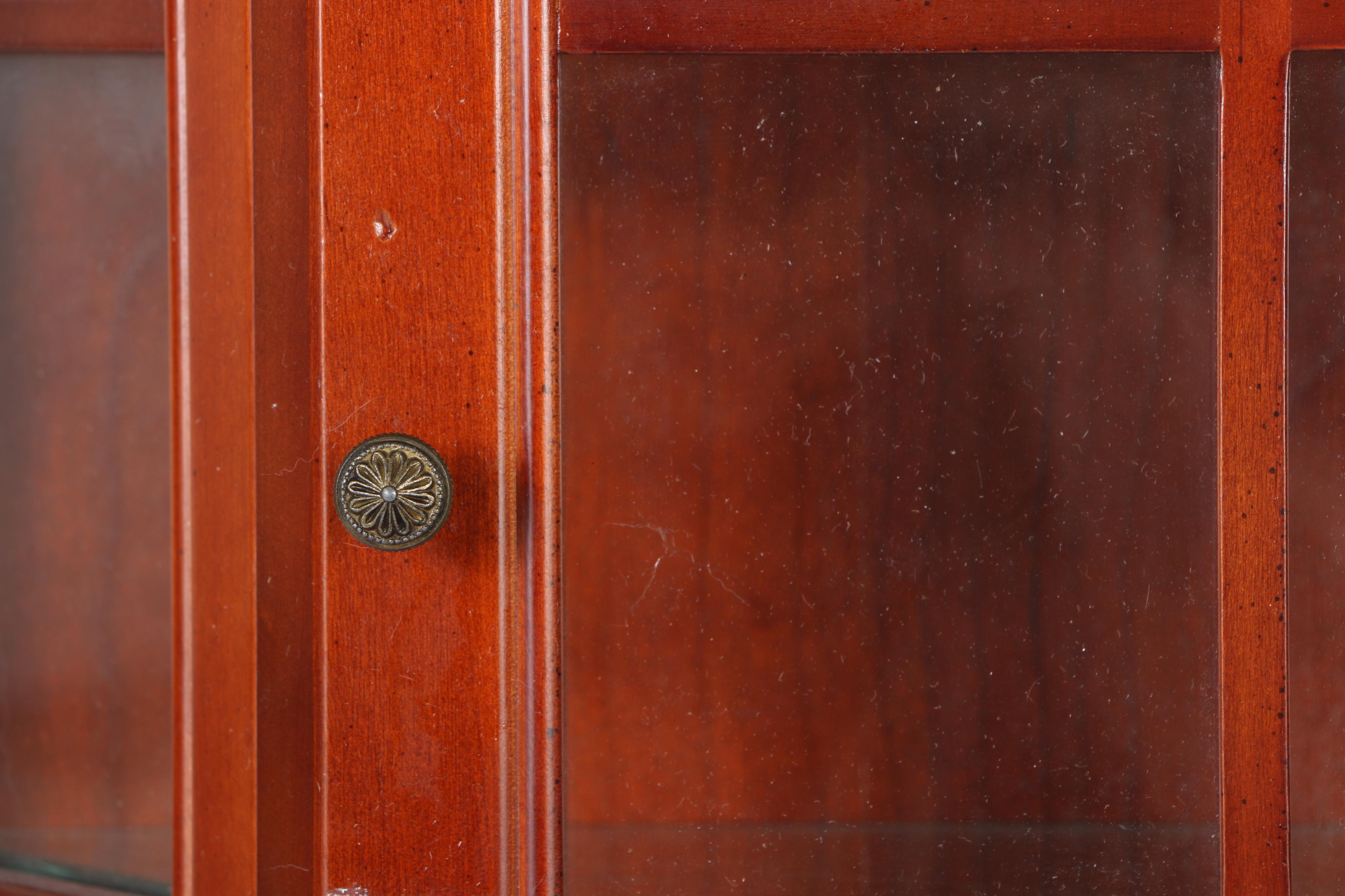 Mahogany Wall-Mounted Showcase Cabinet by The Bombay Company