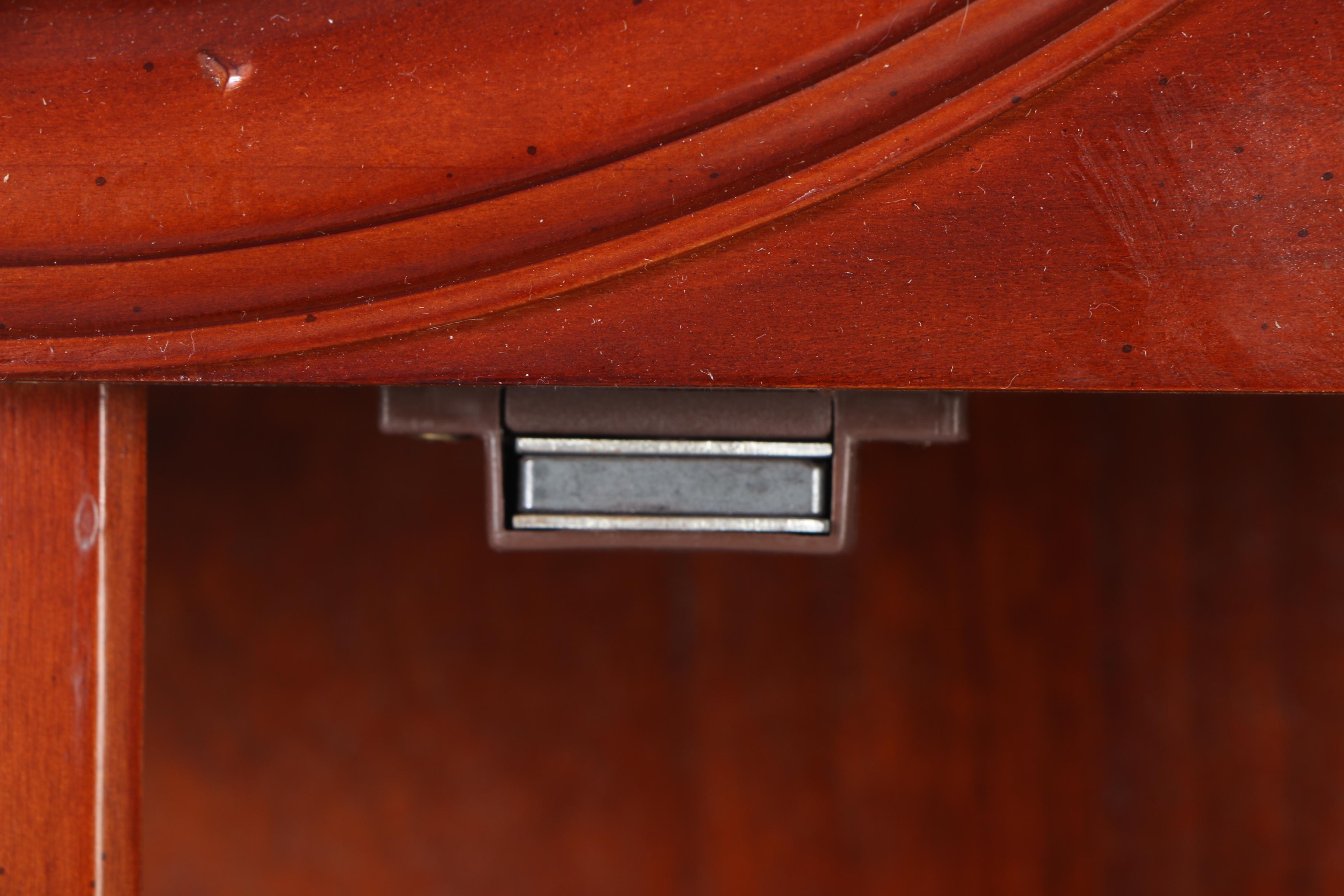 Mahogany Wall-Mounted Showcase Cabinet by The Bombay Company