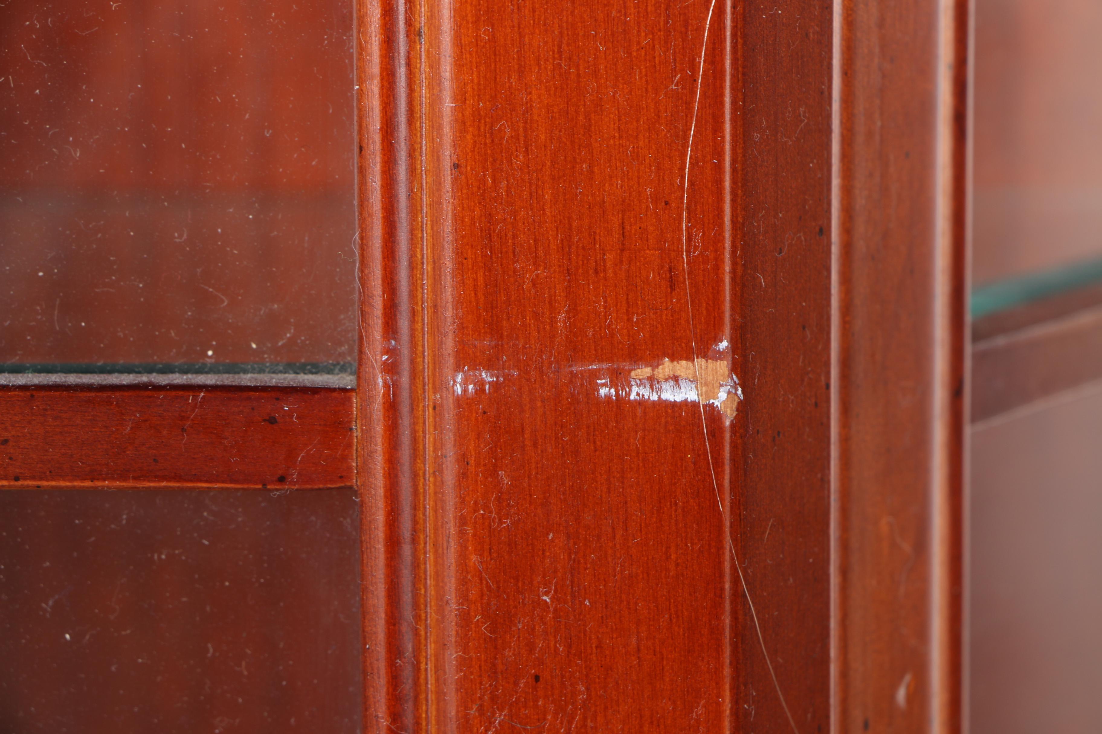 Mahogany Wall-Mounted Showcase Cabinet by The Bombay Company