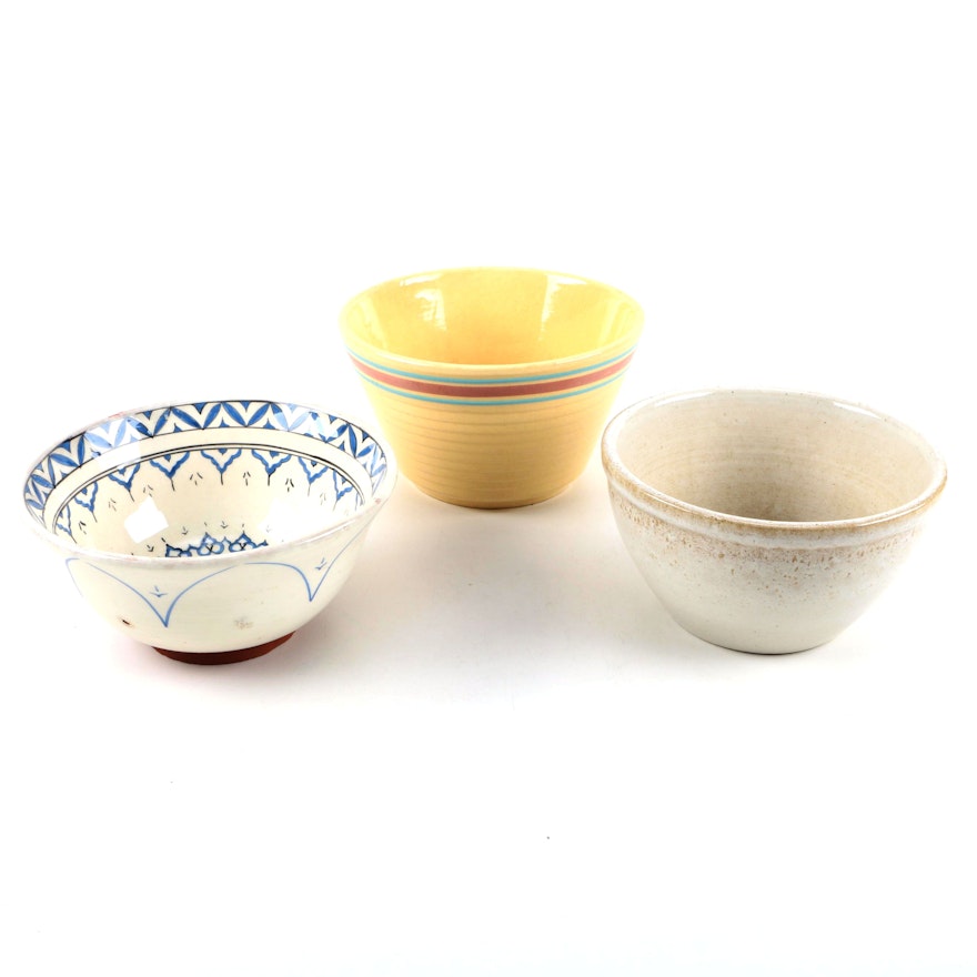 Stoneware Bowls Featuring Watt Pottery