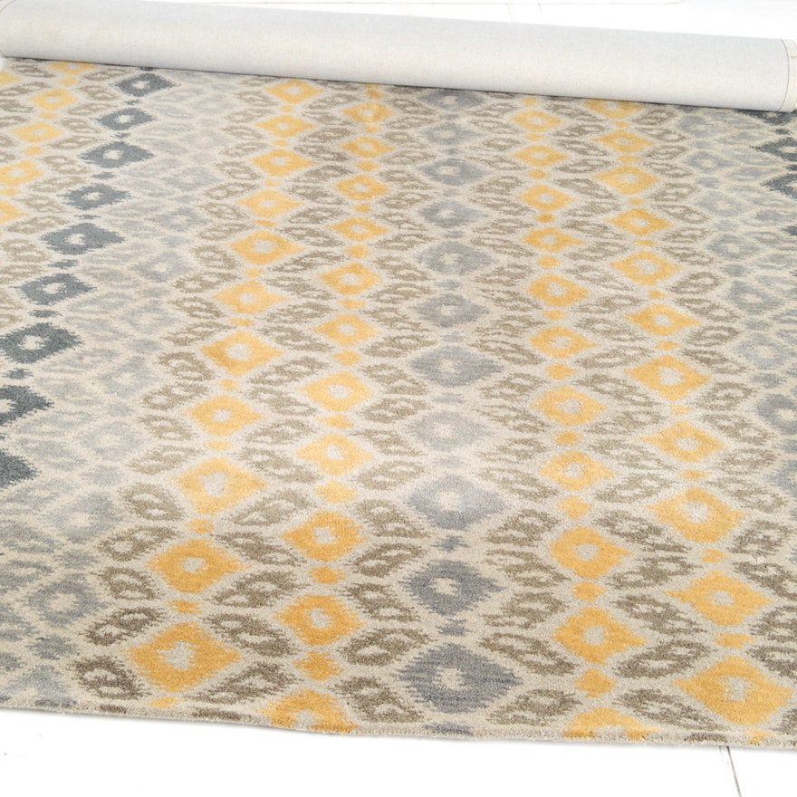 Crate and Barrel Power Loomed Wool Area Rug