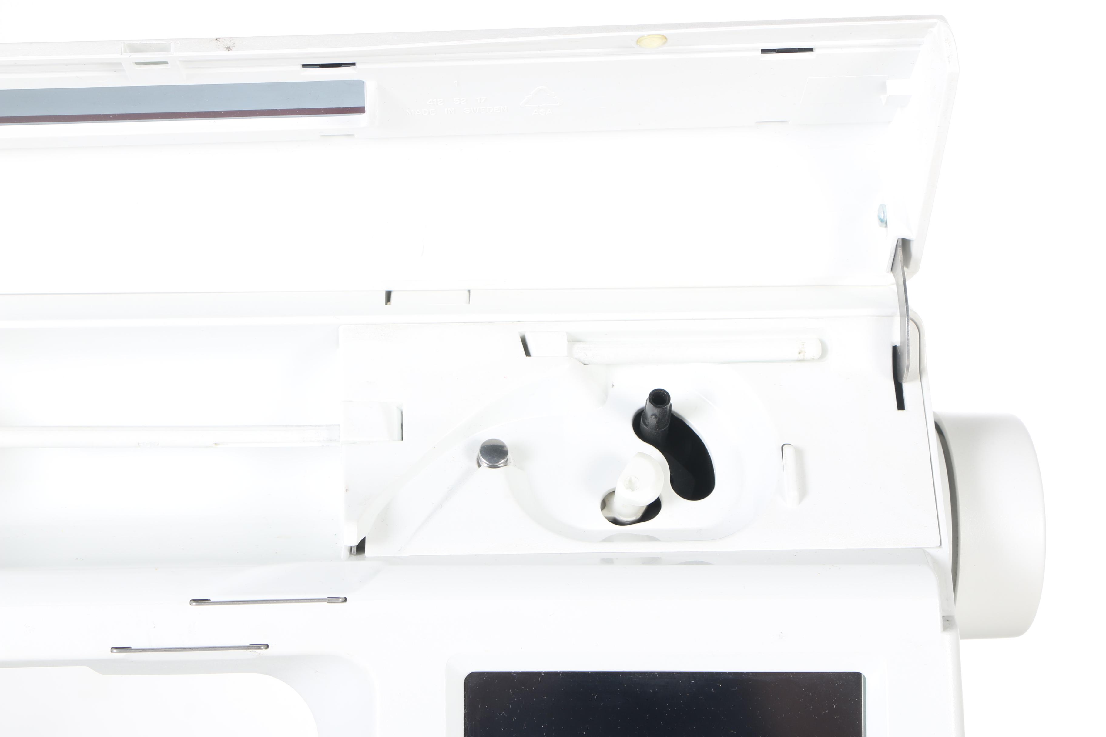 Two Husqvarna Viking Designer II Computerized Sewing Machines