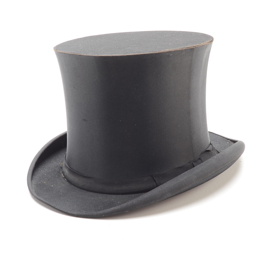 Men's Antique Collapsible Silk Top Hat