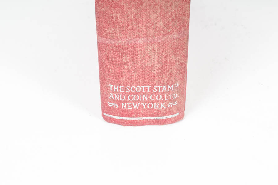 Antique Dictionary and Vintage Stamp Collector's Catalog