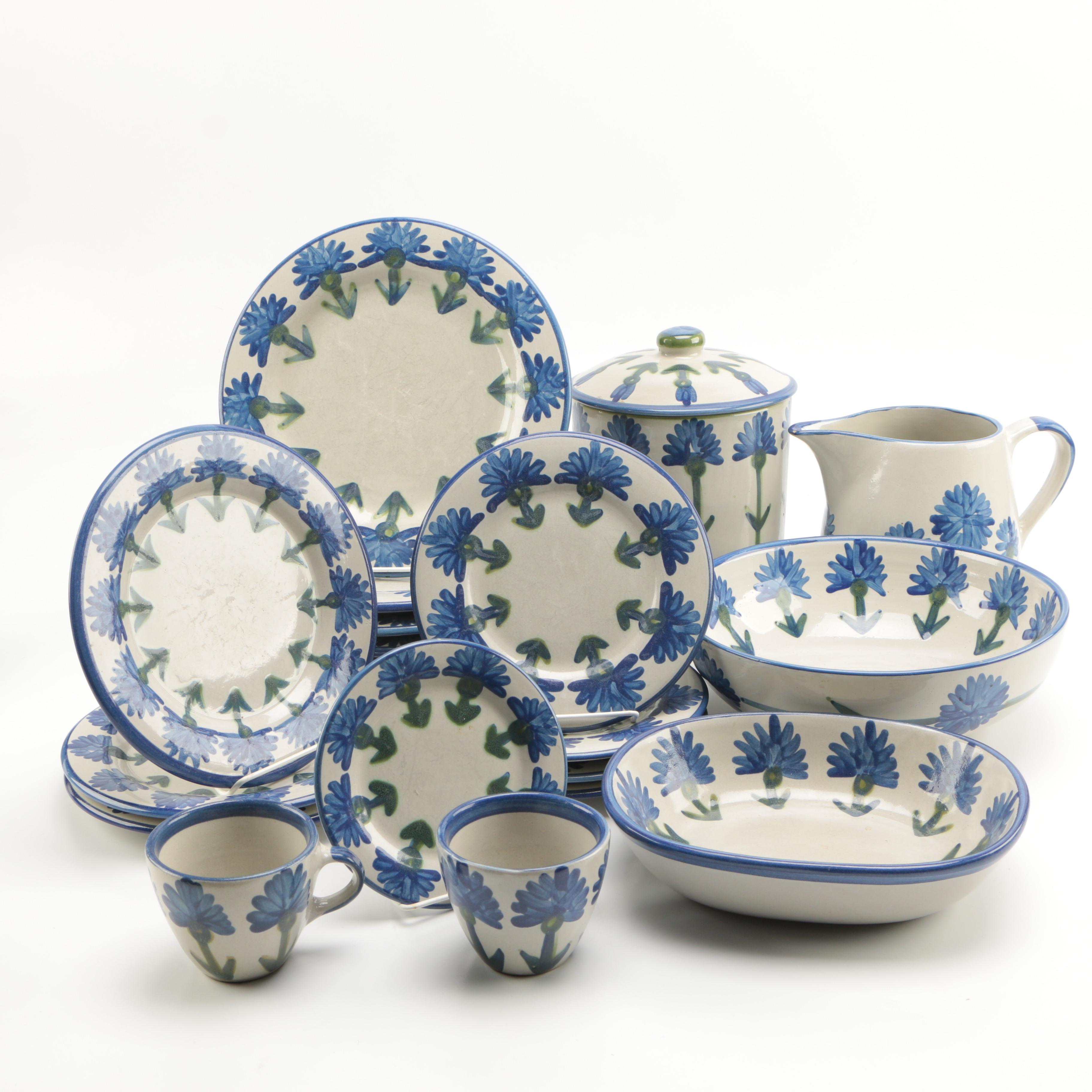 Louisville Stoneware "Bachelor Button" Tableware