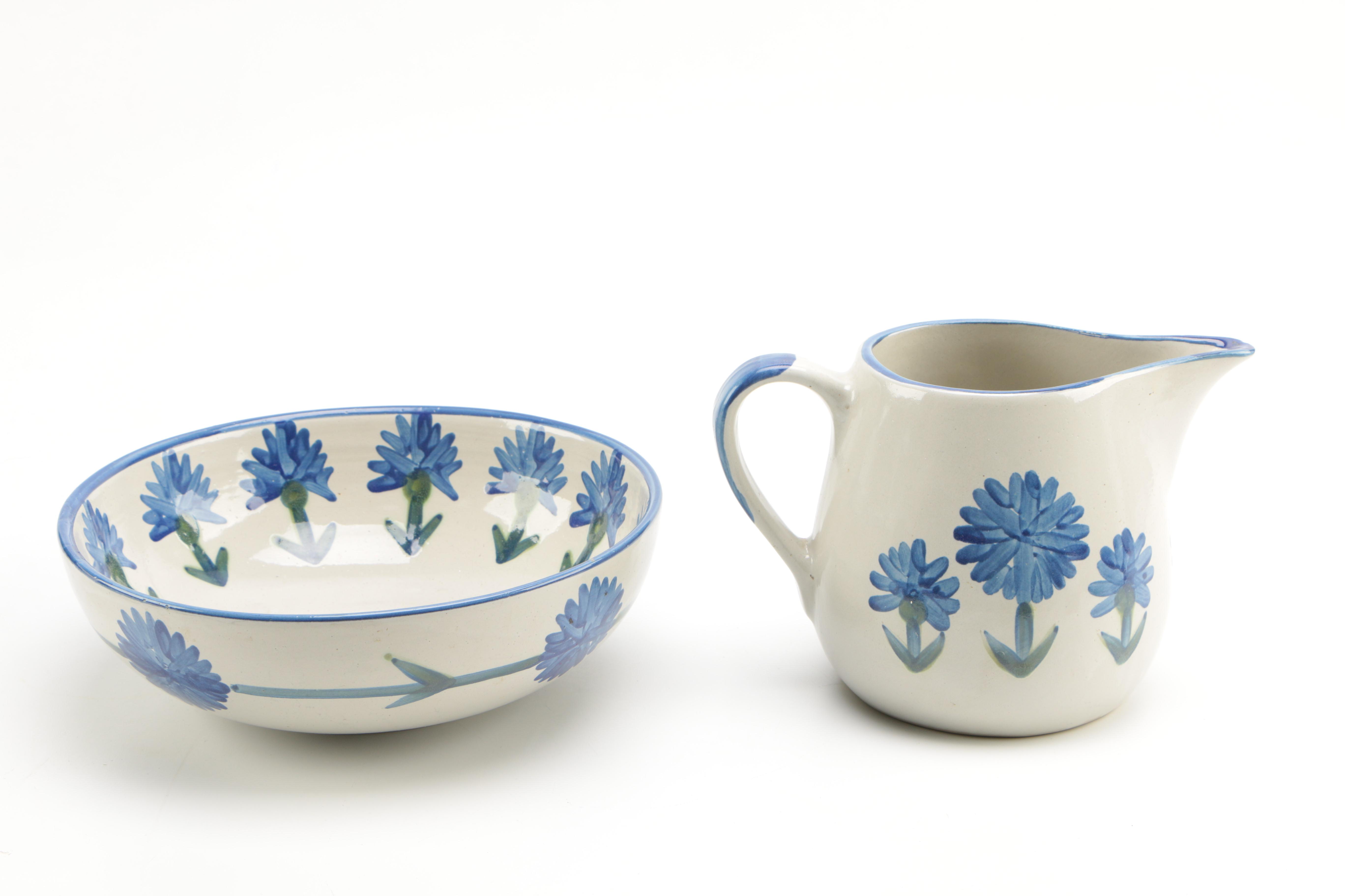 Louisville Stoneware "Bachelor Button" Tableware