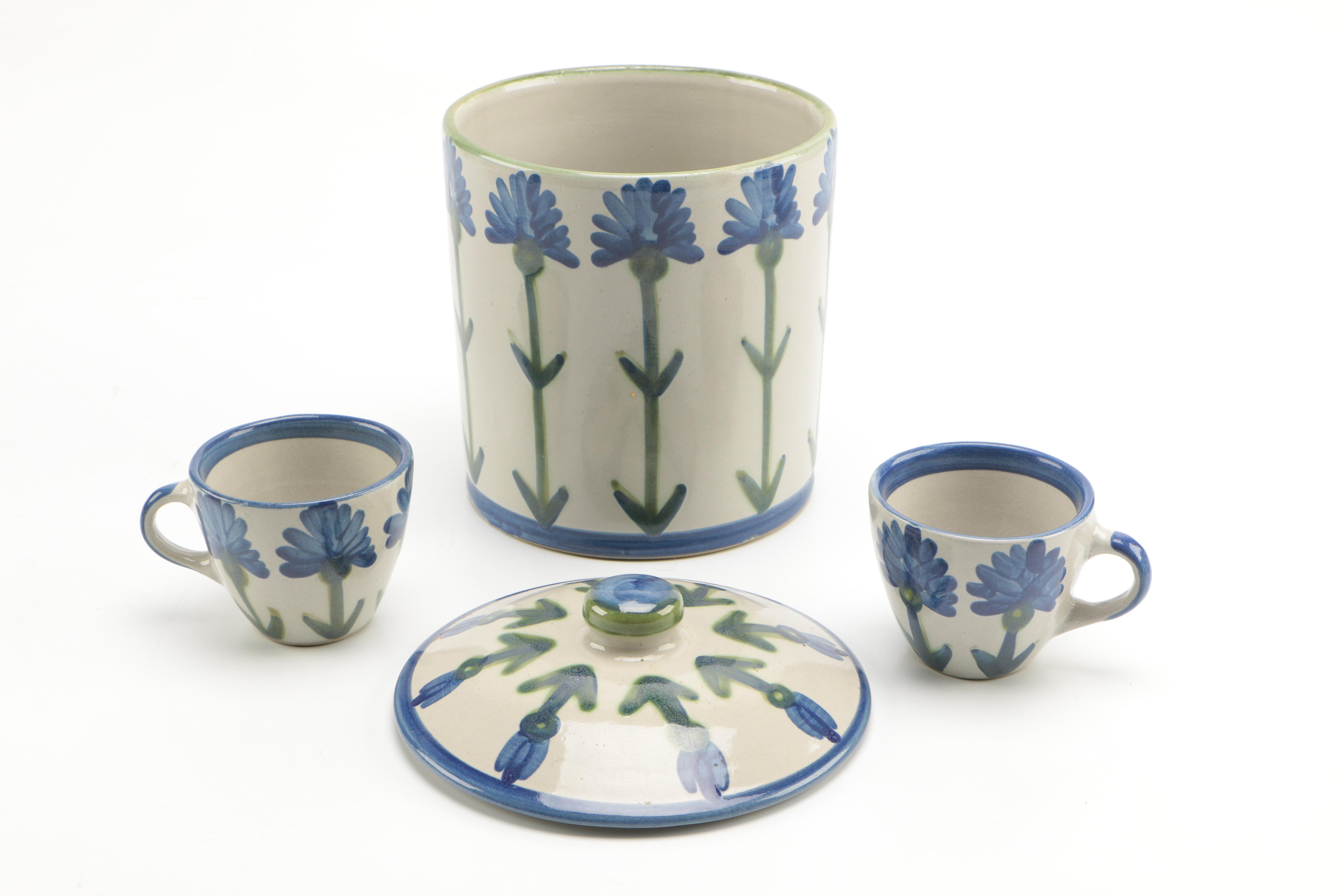 Louisville Stoneware "Bachelor Button" Tableware