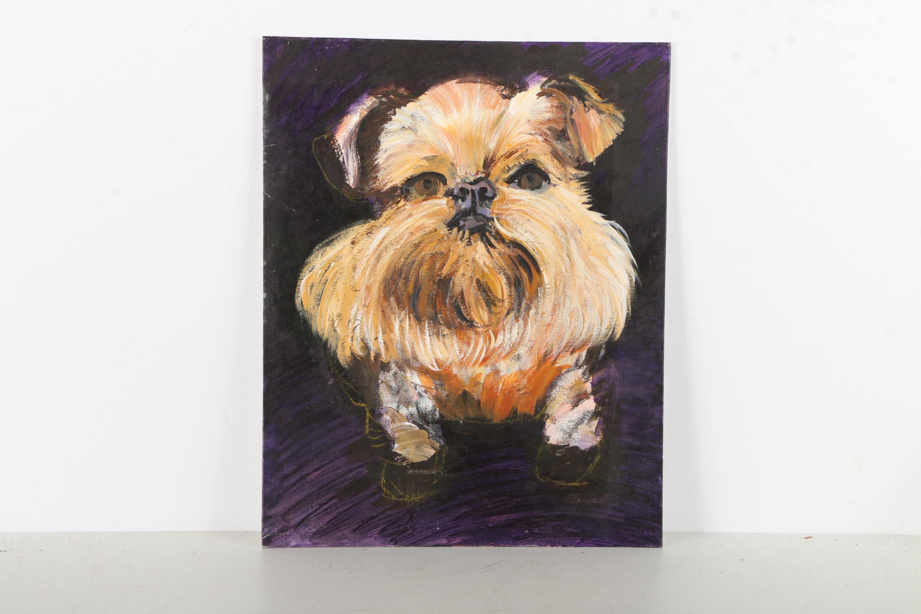 Assortment of Three Paintings on Canvas Board