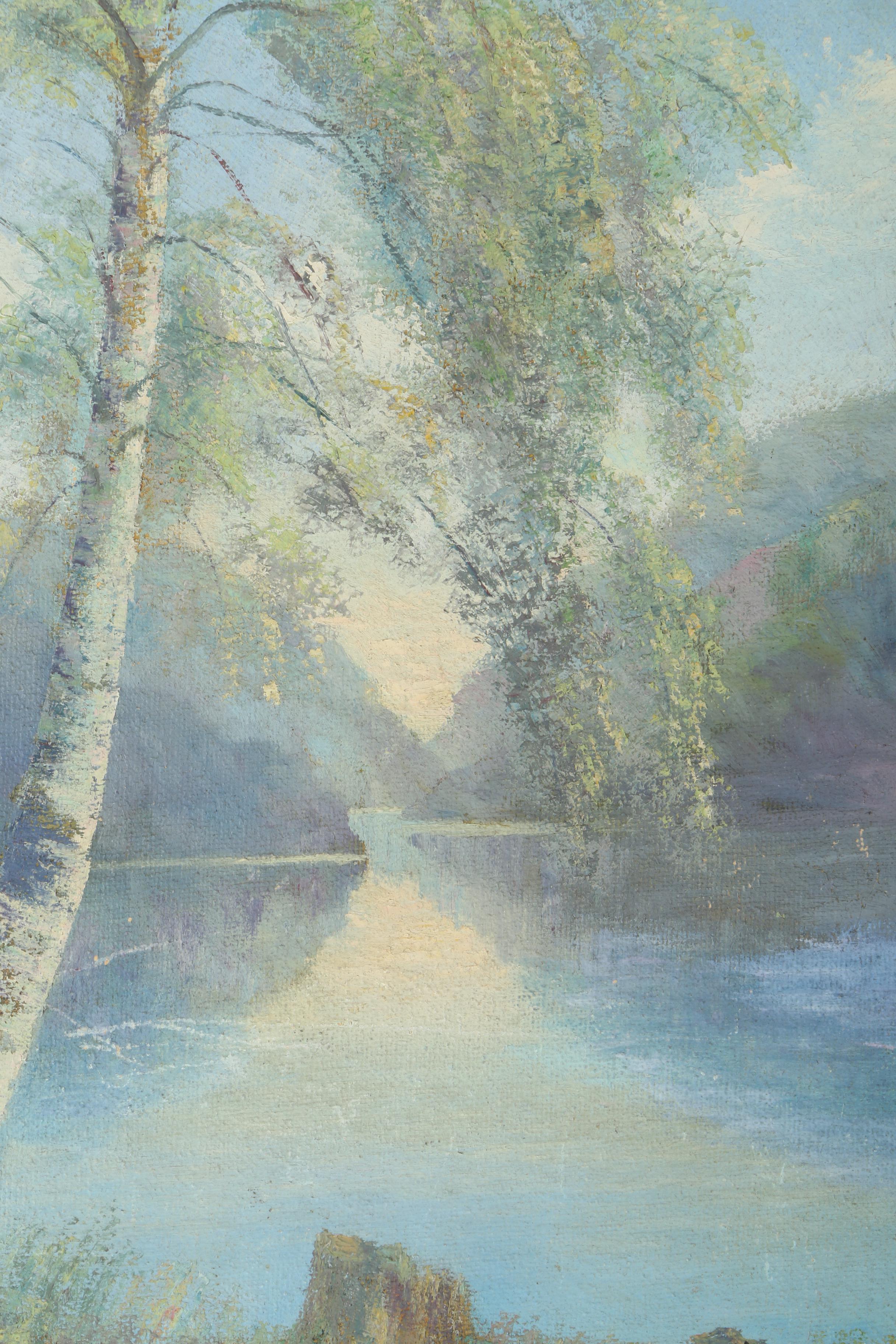 Assortment of Three Paintings on Canvas Board